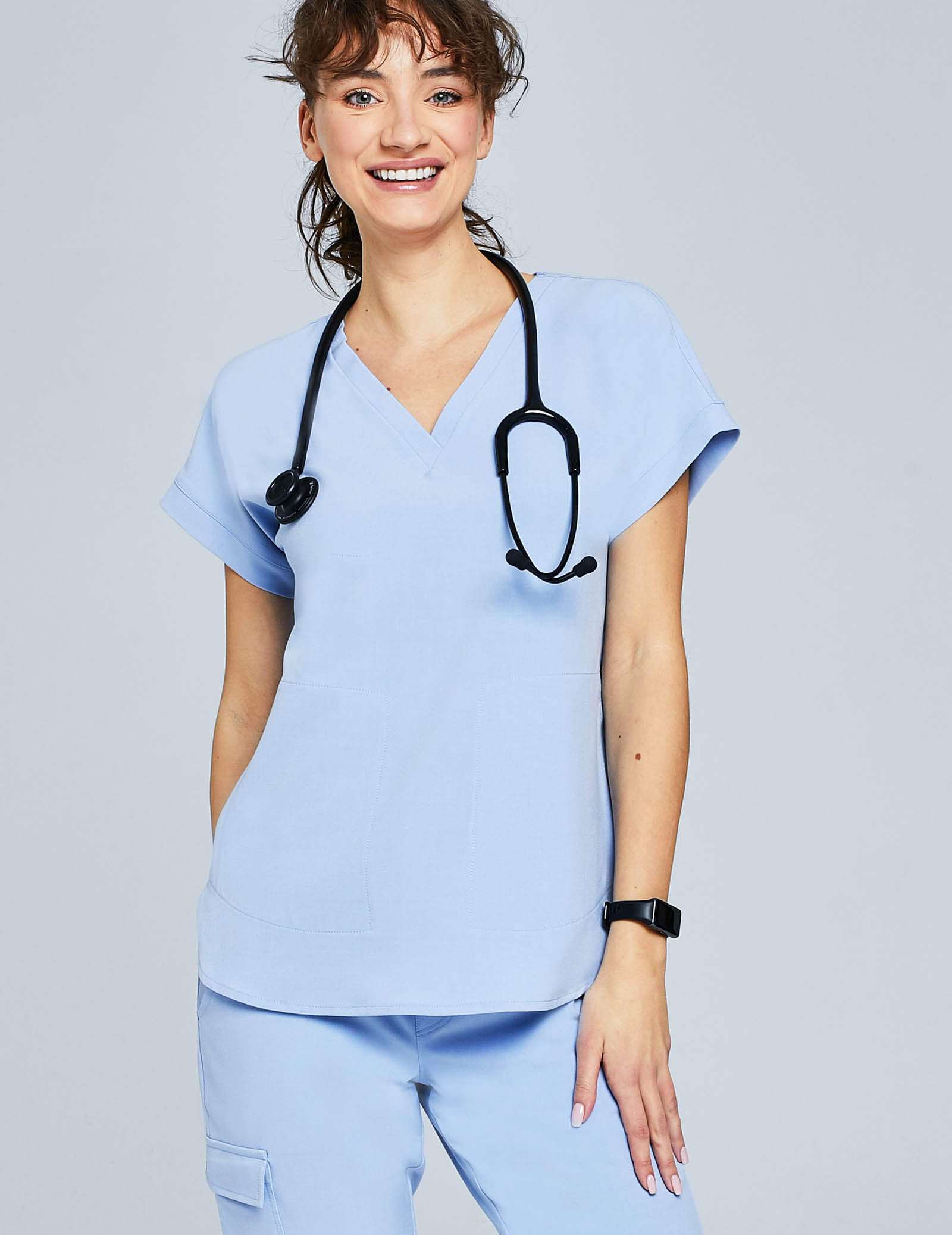 Zdravotnická mikina Kendall - CEIL BLUE