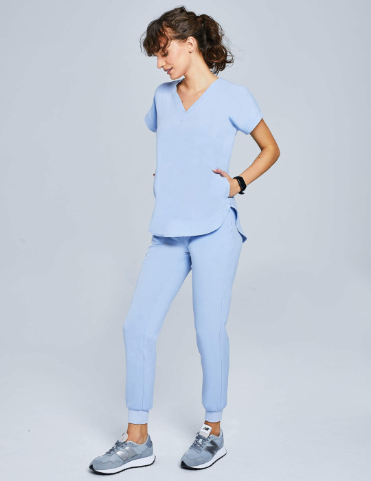 Dámské kalhoty Jogger - CEIL BLUE Dámské kalhoty Jogger - CEIL BLUE