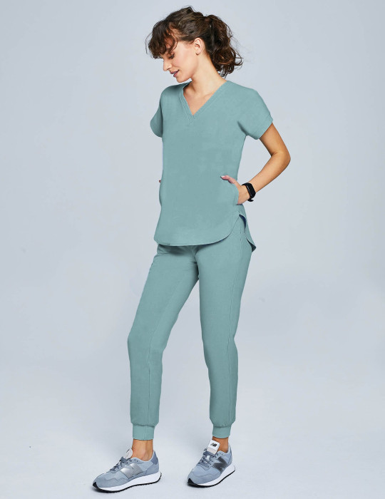 Dámské kalhoty Jogger - DUSTY GREEN Dámské kalhoty Jogger - DUSTY GREEN
