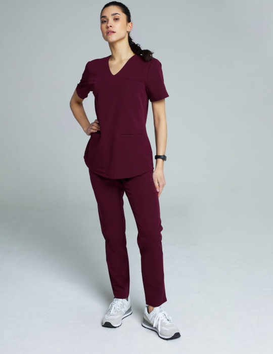 Dámské kalhoty Basic  - Burgundy