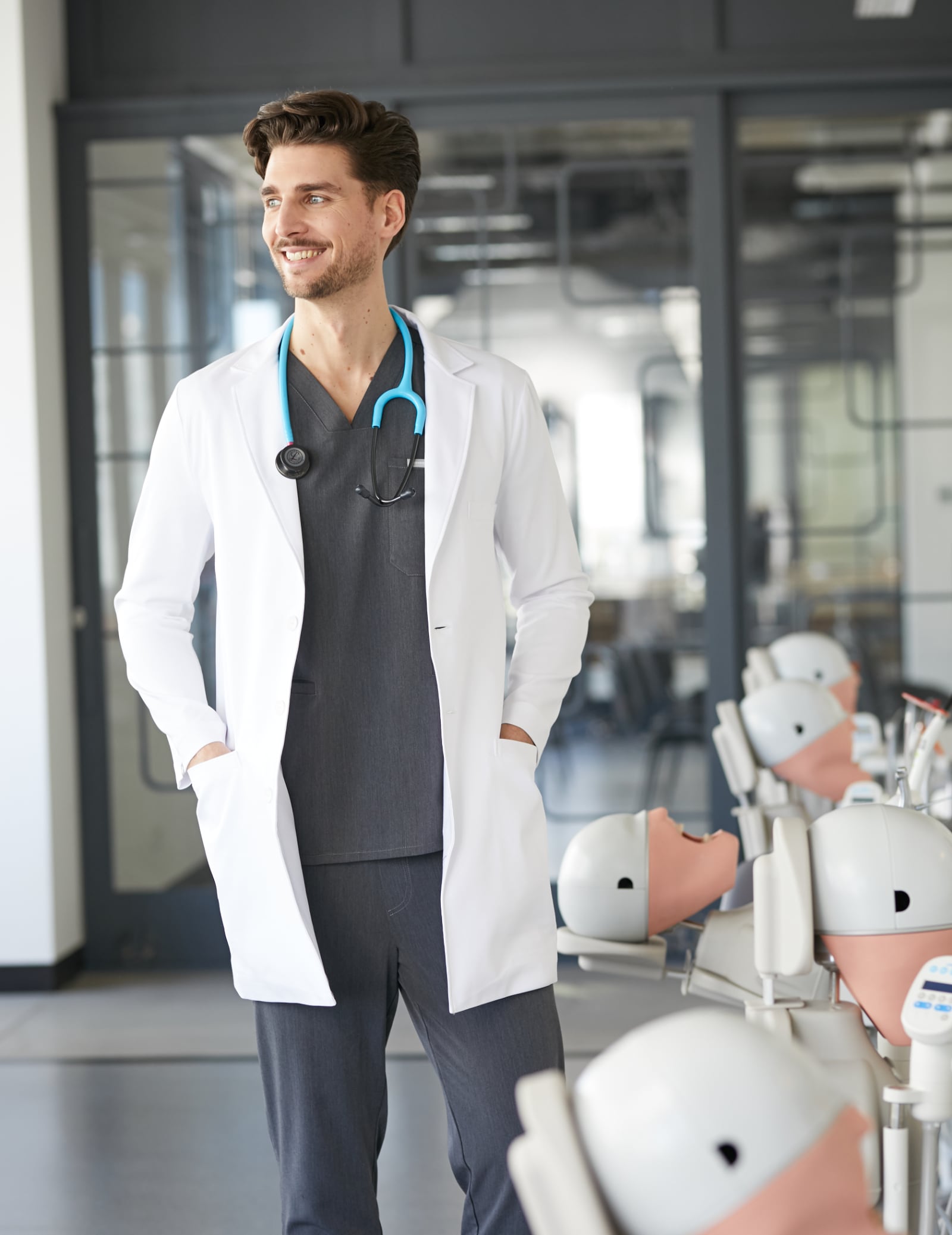 Pánský Lékařský Plášť Slim Fit - COLTON