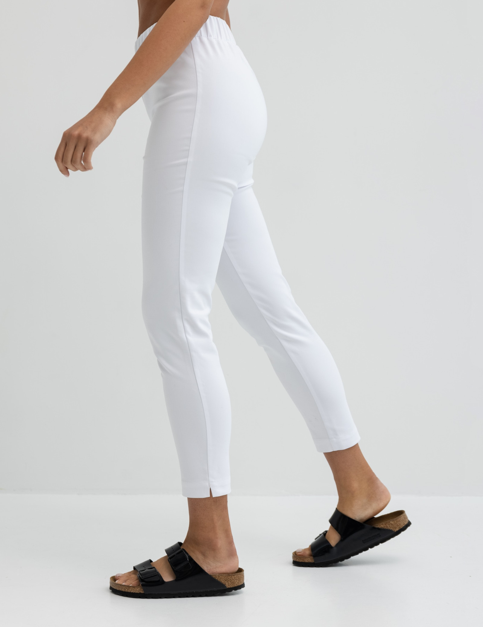 Dámské Lékařské Kalhoty Slim Fit- WHITE