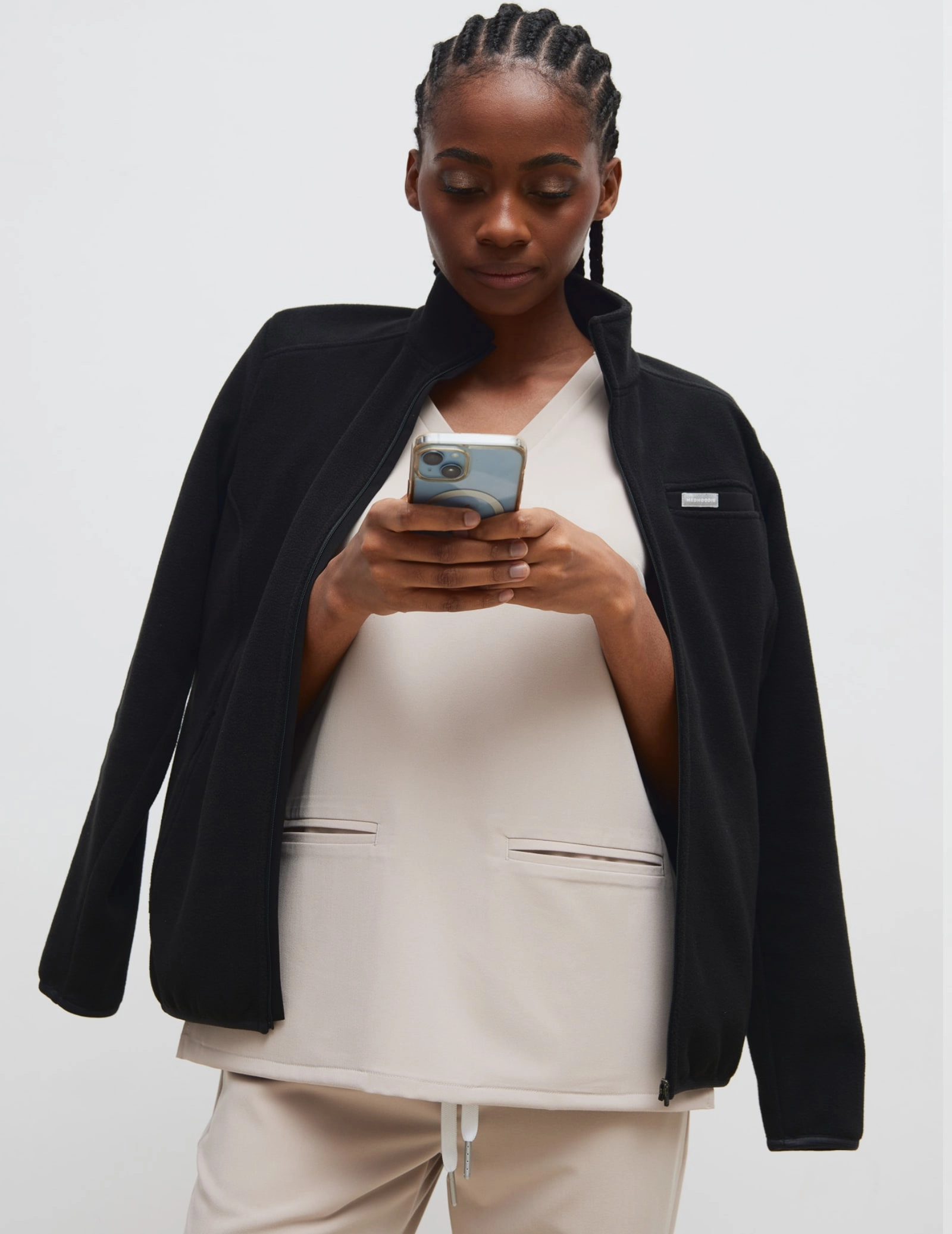 Dámská Fleece Mikina COZY HEAT - BLACK
