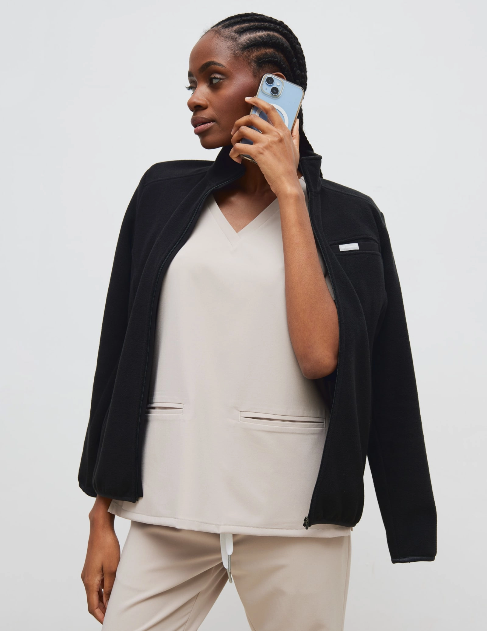 Dámská Fleece Mikina COZY HEAT - BLACK