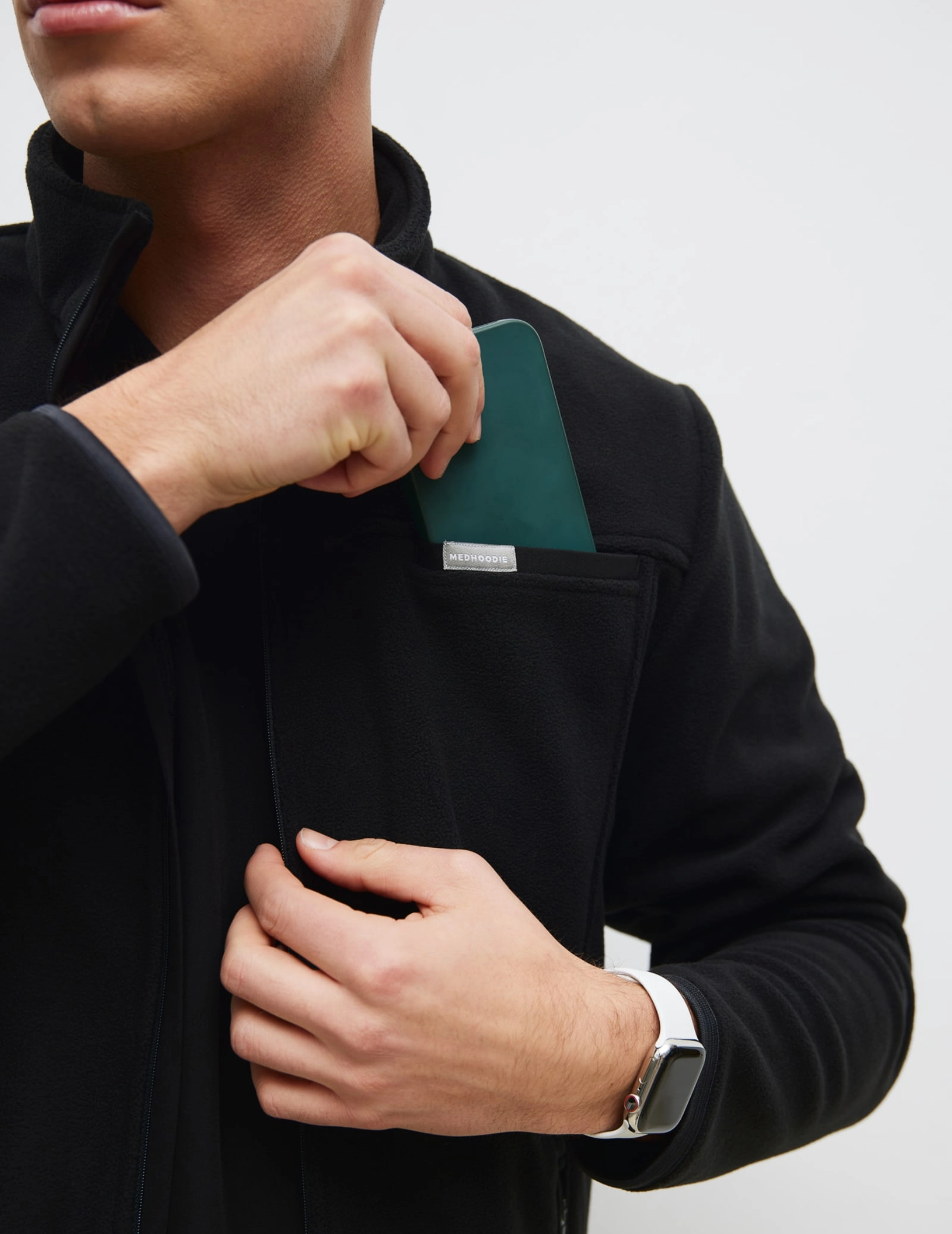 Pánská Fleece Mikina COZY HEAT - BLACK