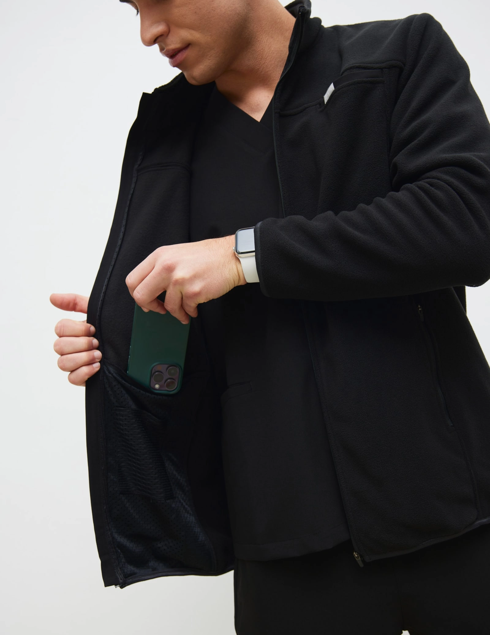 Pánská Fleece Mikina COZY HEAT - BLACK