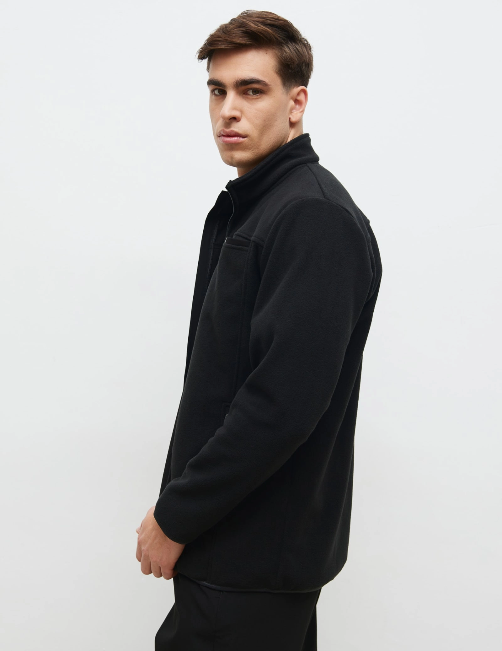 Pánská Fleece Mikina COZY HEAT - BLACK