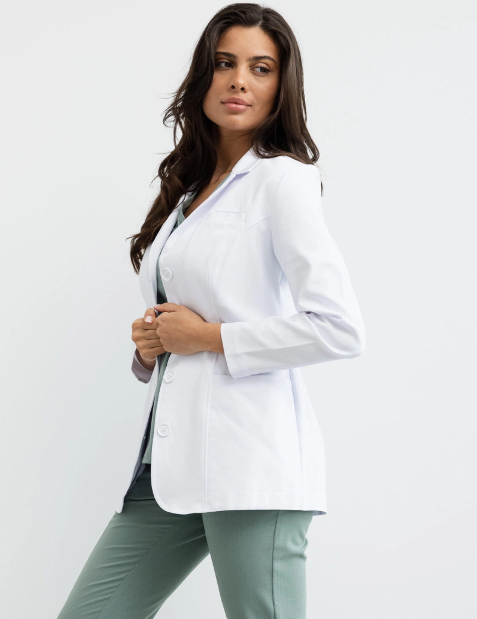 Dámský Lékařský Plášť Slim Fit - MADISON SHORT