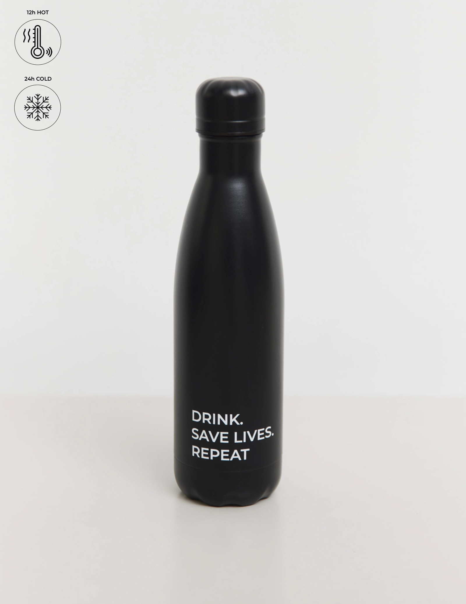 Termoláhev Classic "Save lives" - BLACK