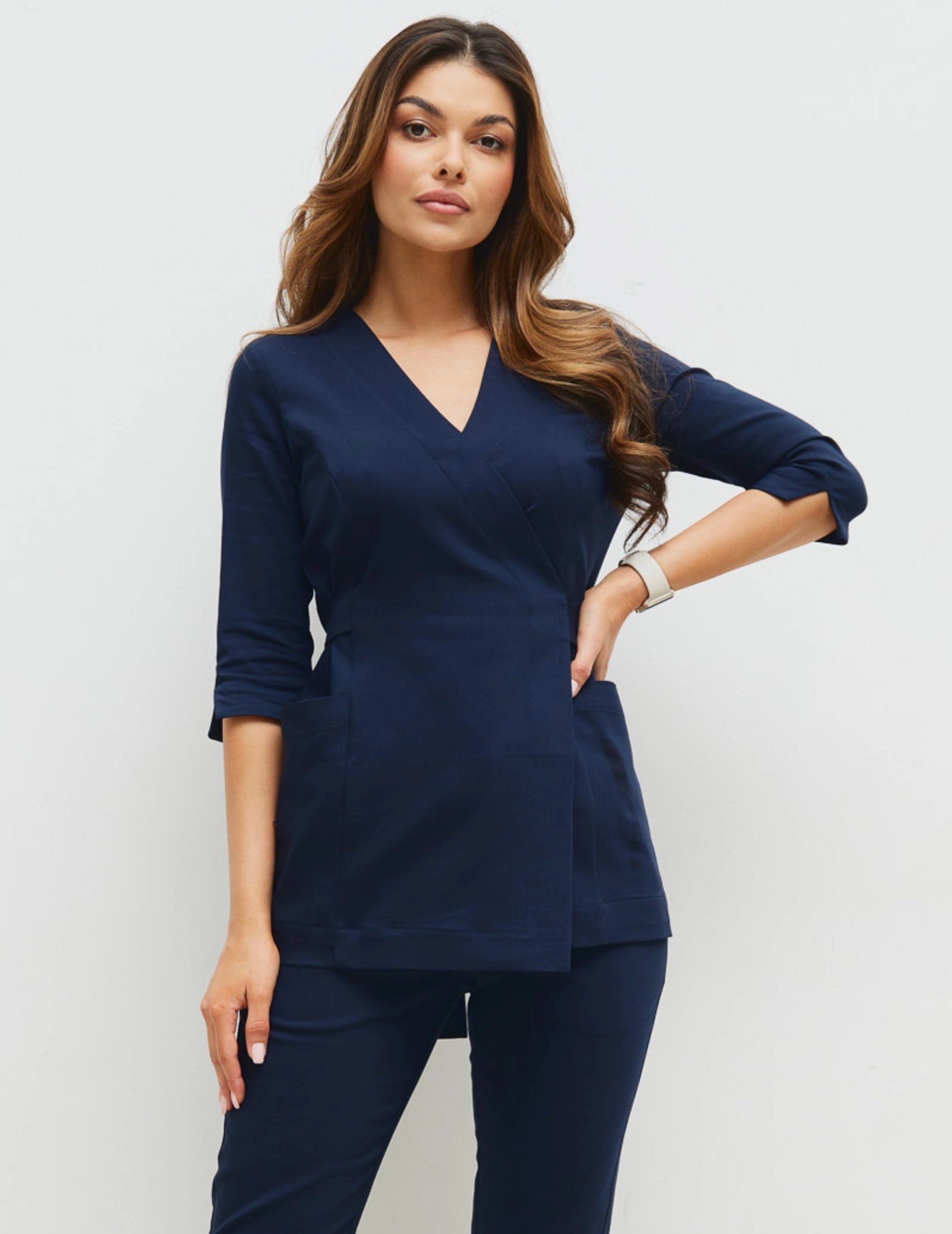 Dámské Lékařské Kalhoty Slim Fit - NAVY