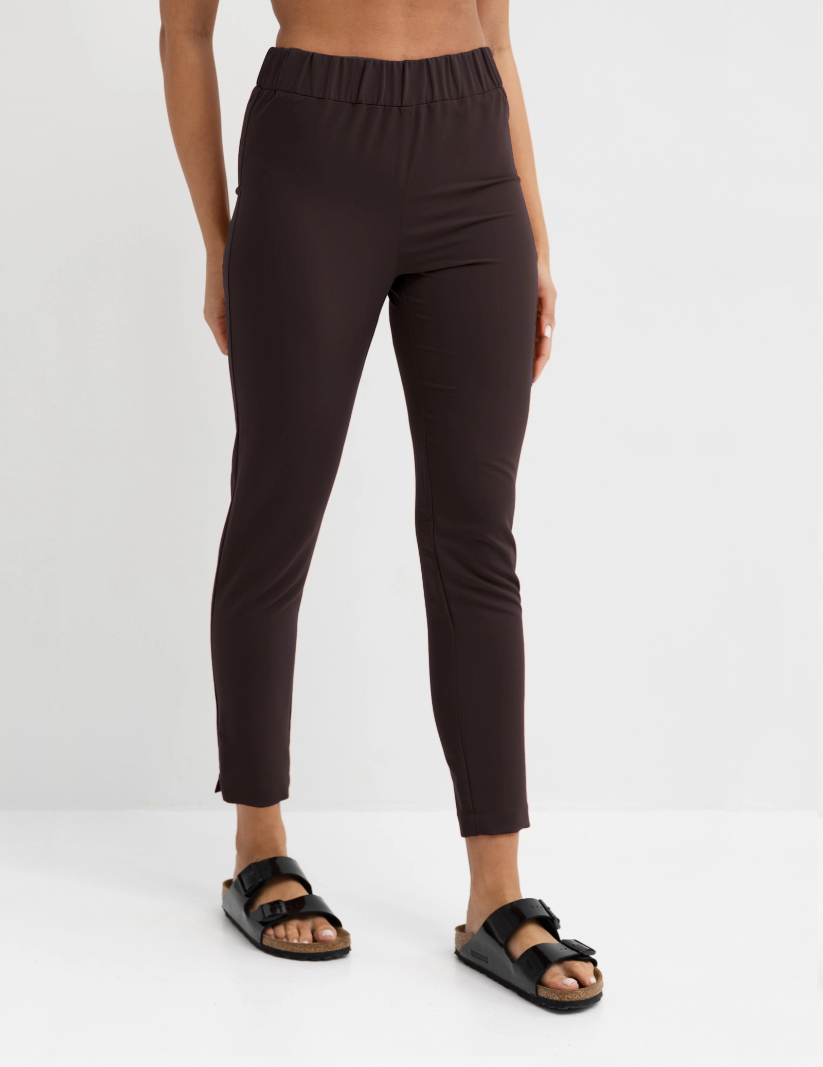 Dámské Lékařské Kalhoty Slim Fit- ESPRESSO