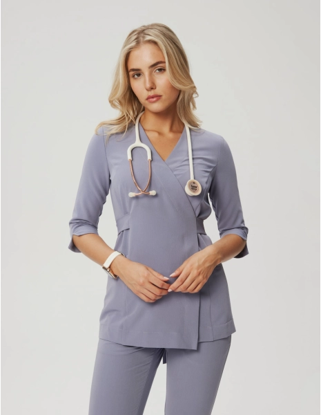 Lékařská halenka na vázání Rosalie - ROOIBOS TEA