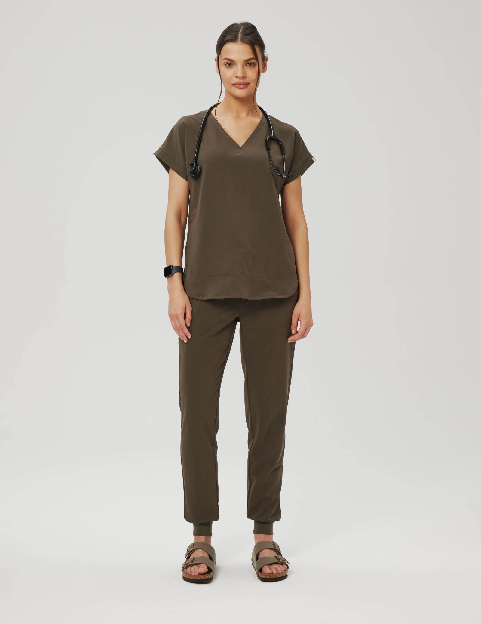 Dámské kalhoty Jogger - OLIVE NIGHT Dámské kalhoty Jogger - OLIVE NIGHT