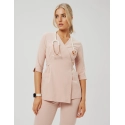 Zdravotnická halena se zavazováním Rosalie - DUSTY ROSE