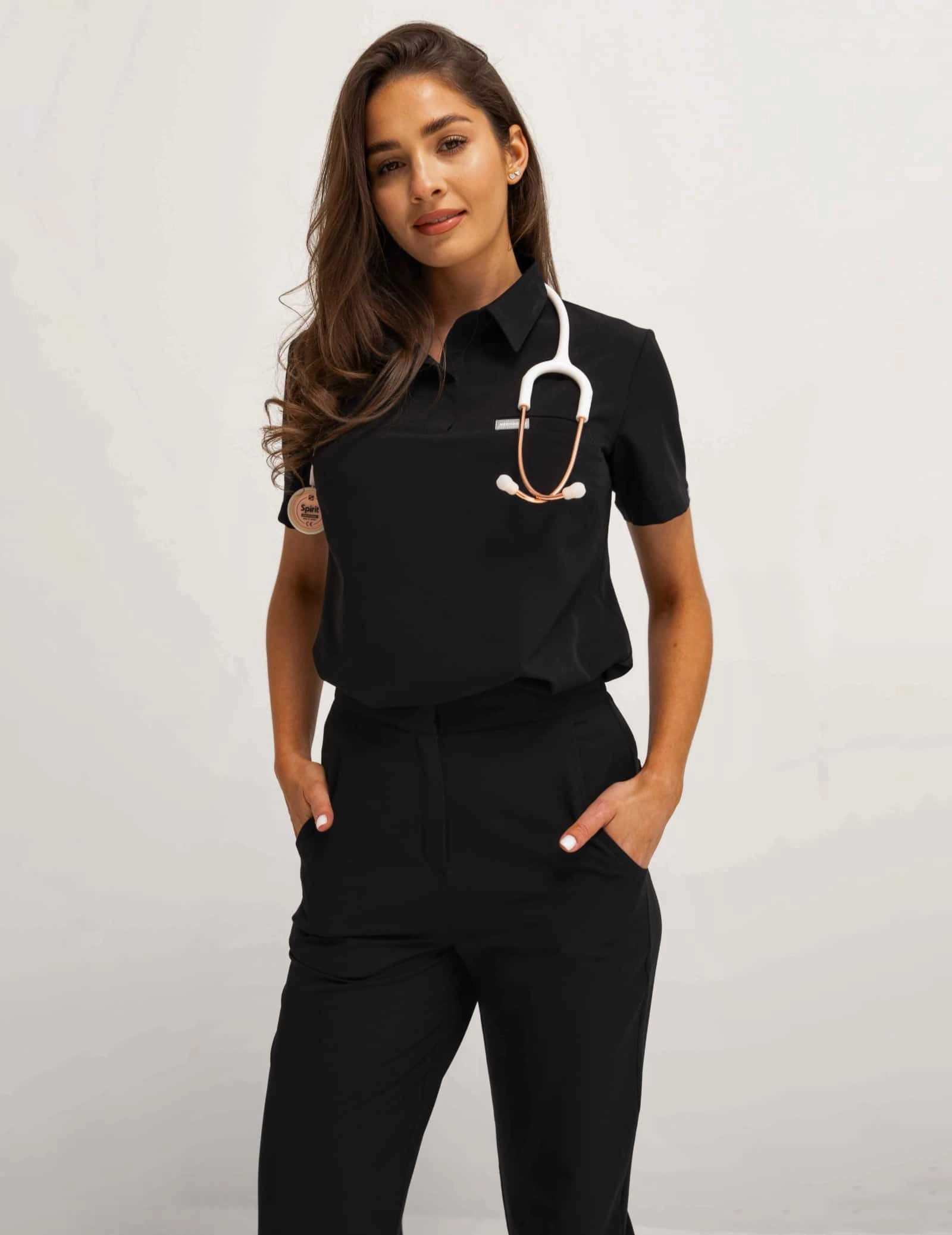 Lékařská Mikina Polo  - BLACK