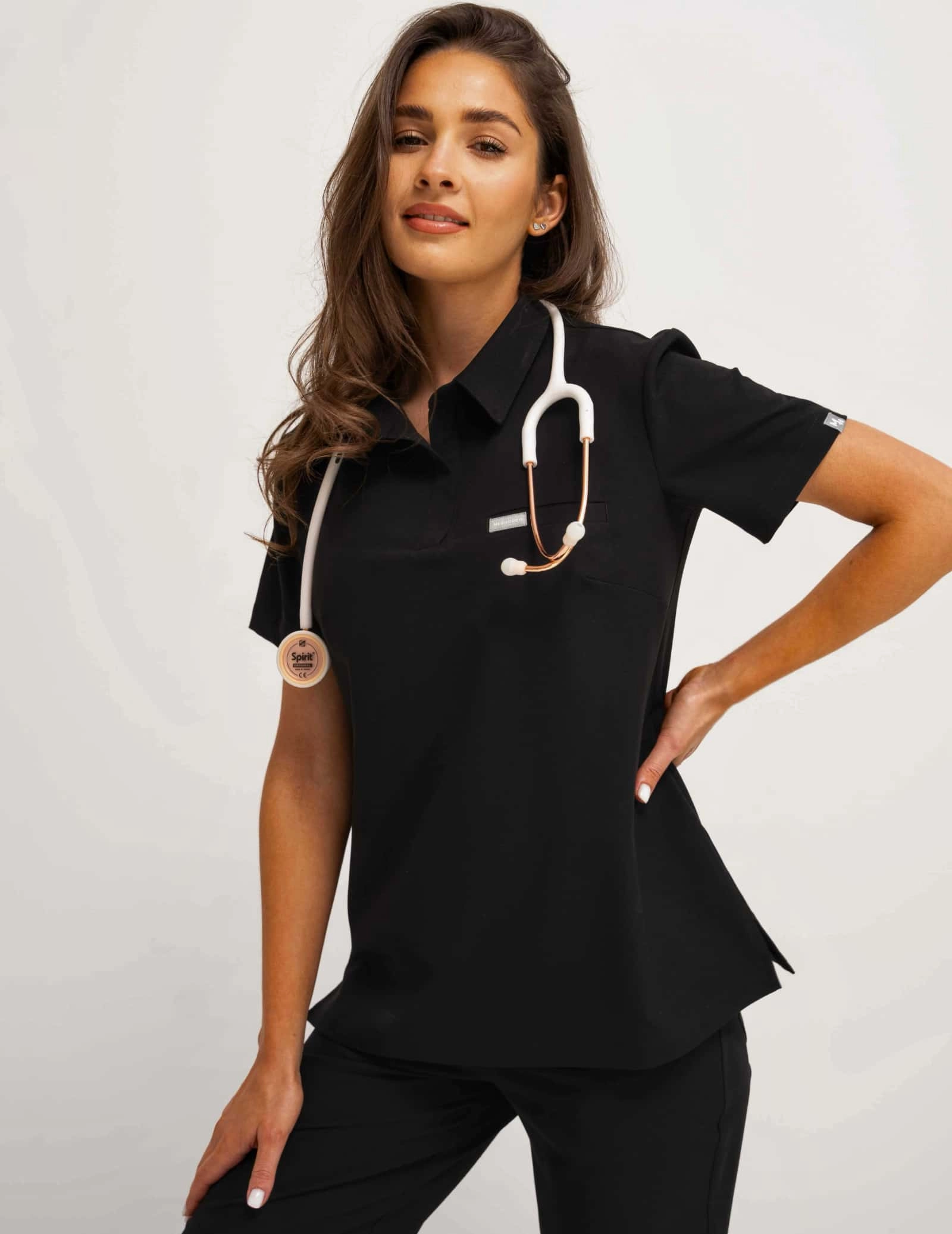Lékařská Mikina Polo  - BLACK