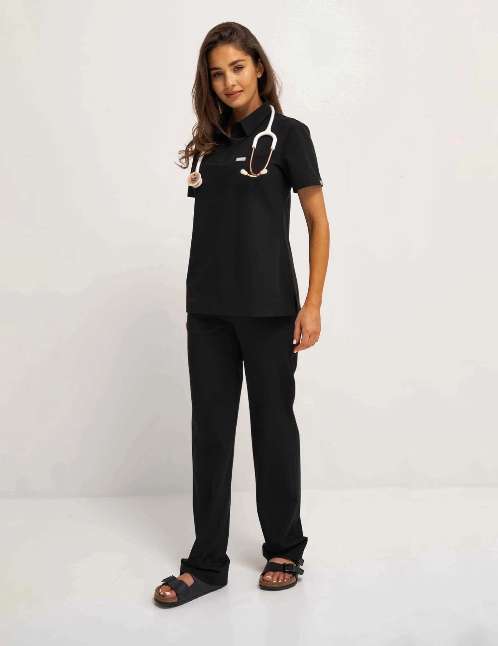 Lékařská Mikina Polo  - BLACK