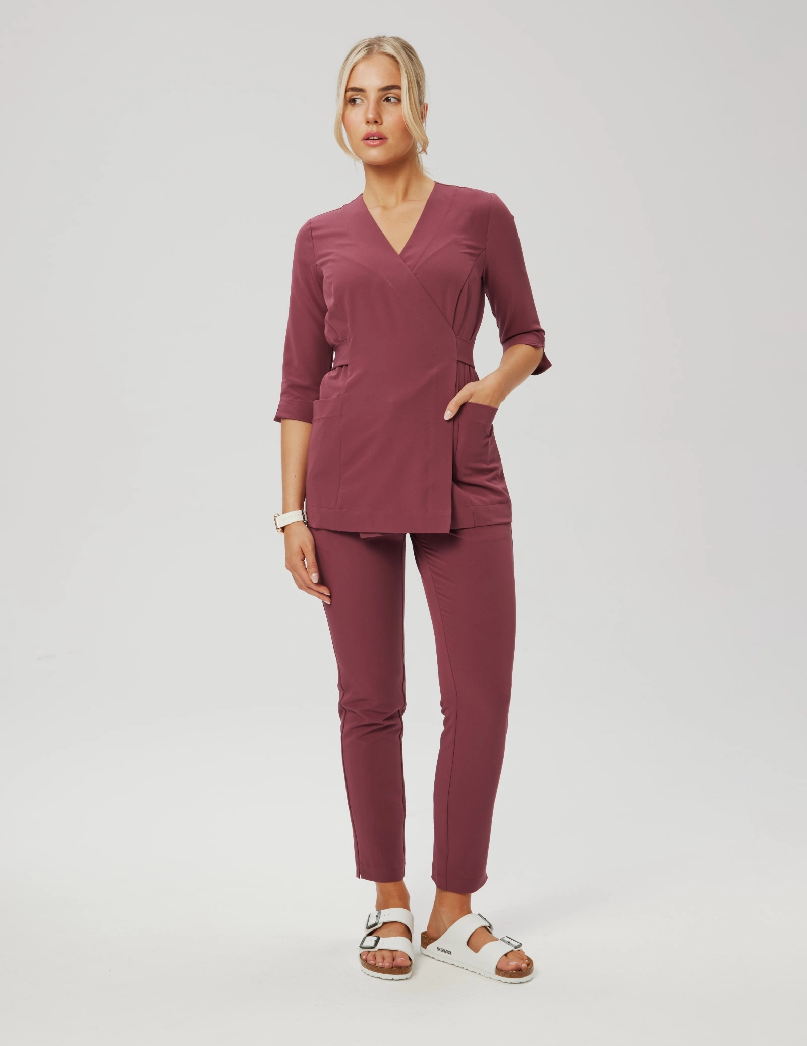 Dámské kalhoty Basic  - Burgundy