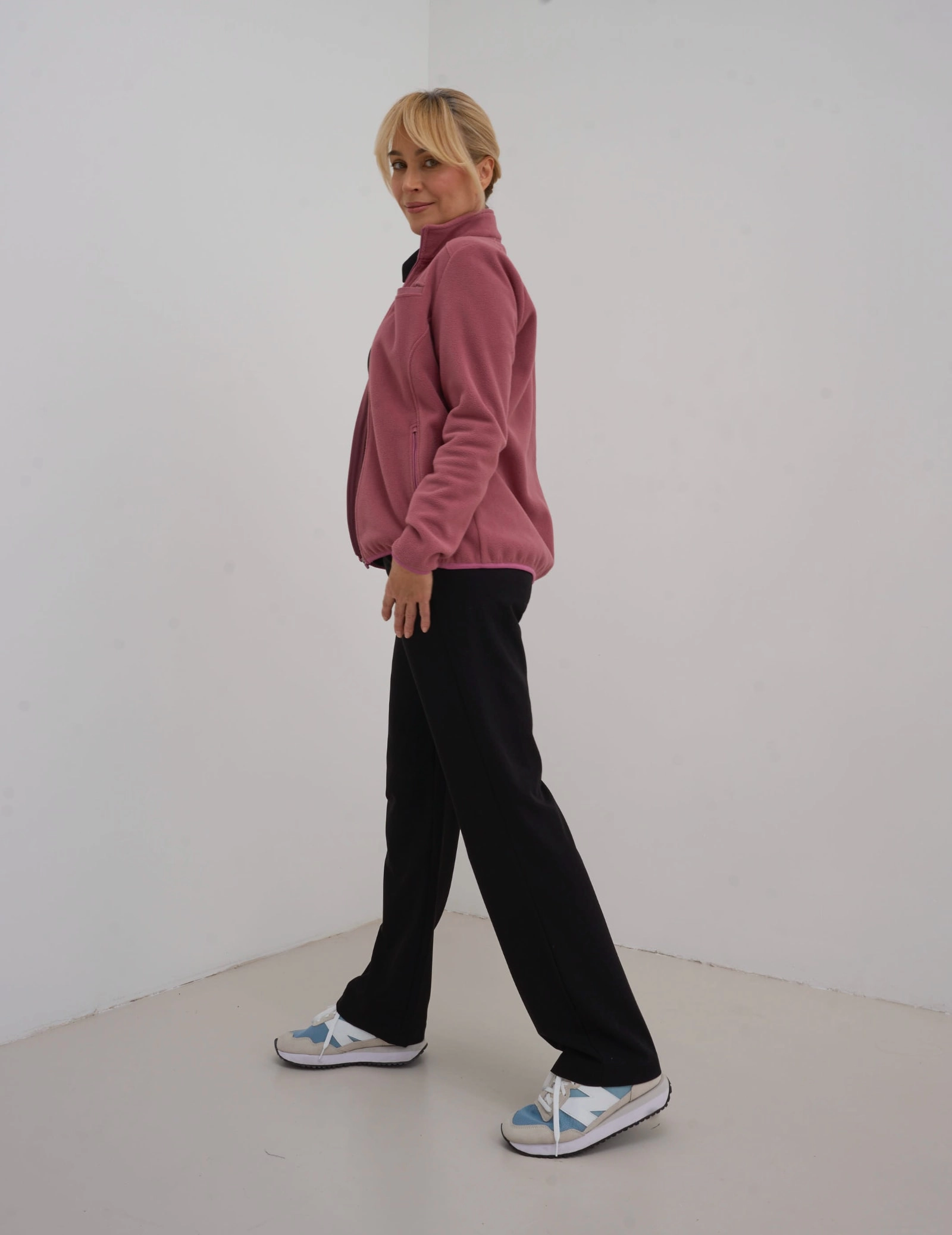 Dámská Fleece Mikina COZY HEAT- WOODROSE