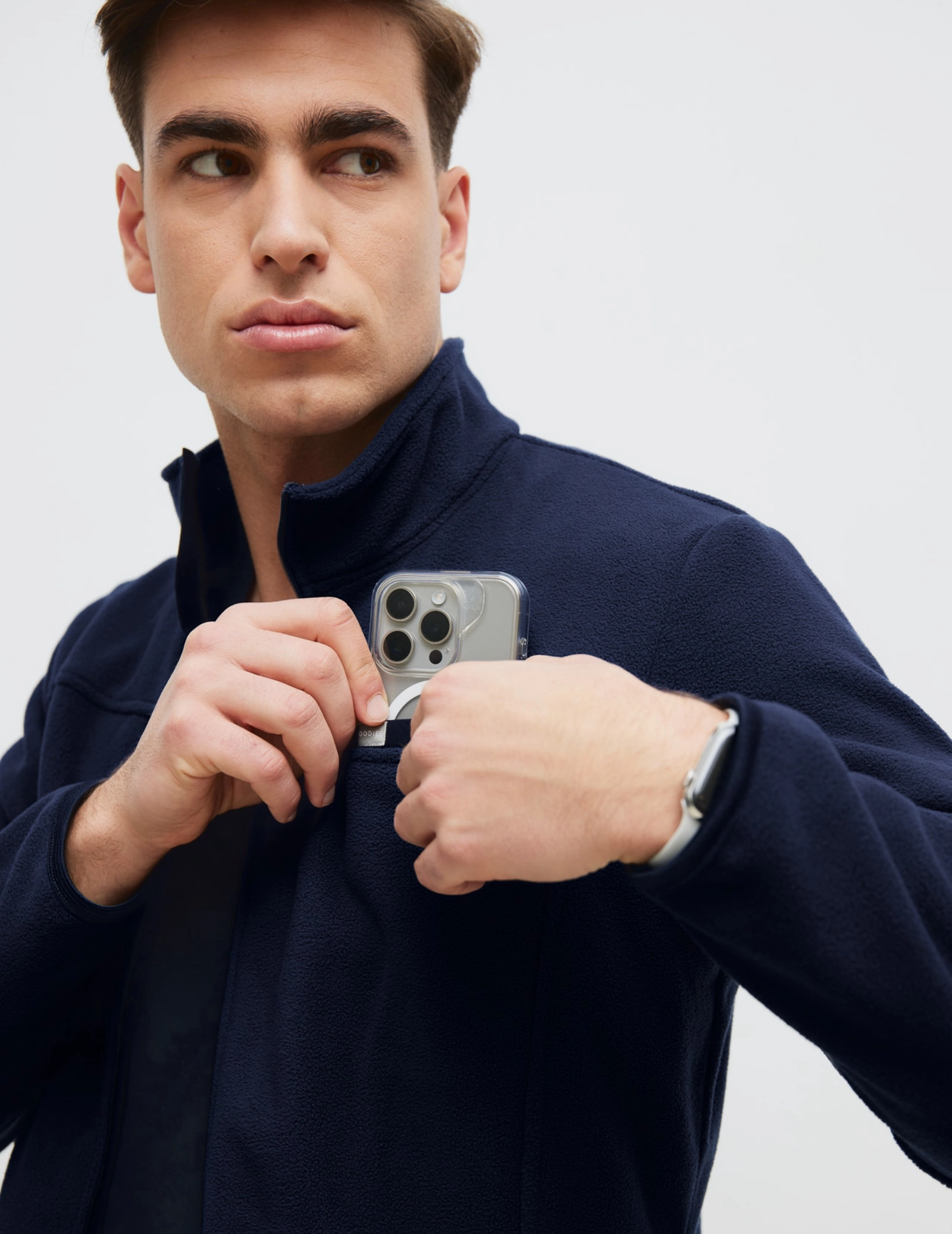 Pánská Fleece Mikina COZY HEAT- DARK NAVY