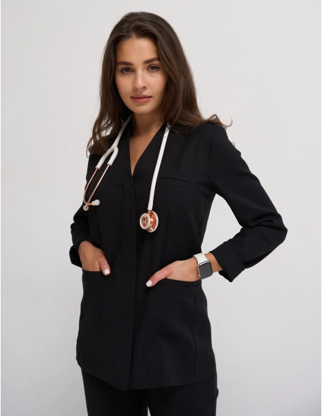 Lékařská halenka na vázání Rosalie - WOODROSE