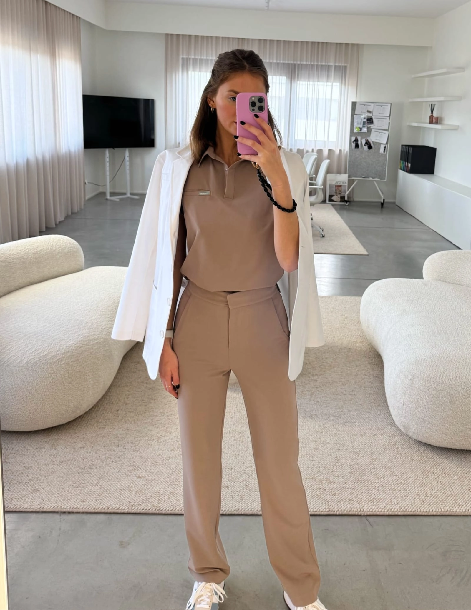 Dámské Lékařské Kalhoty Tiffany - BEIGE