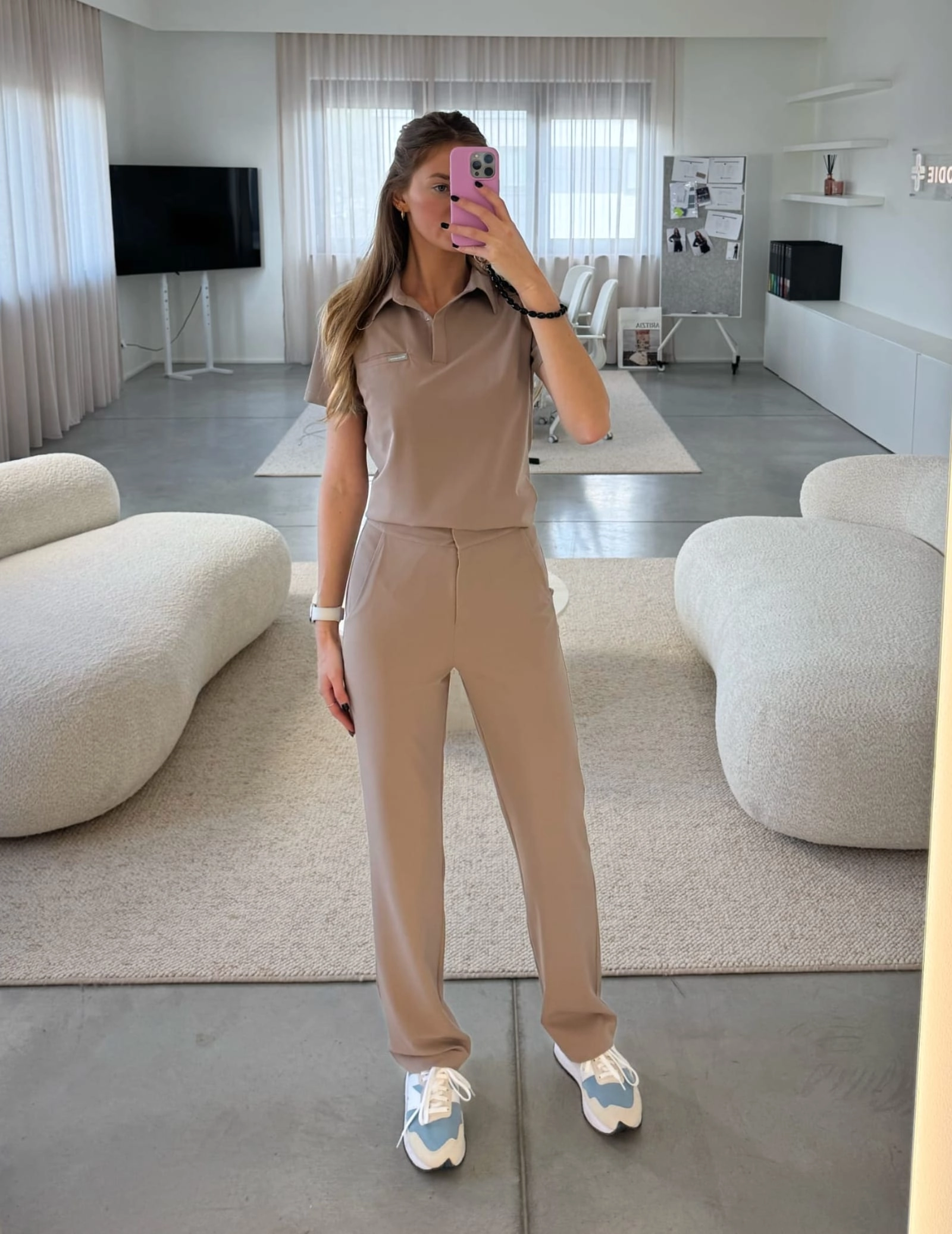 Dámské Lékařské Kalhoty Tiffany - BEIGE