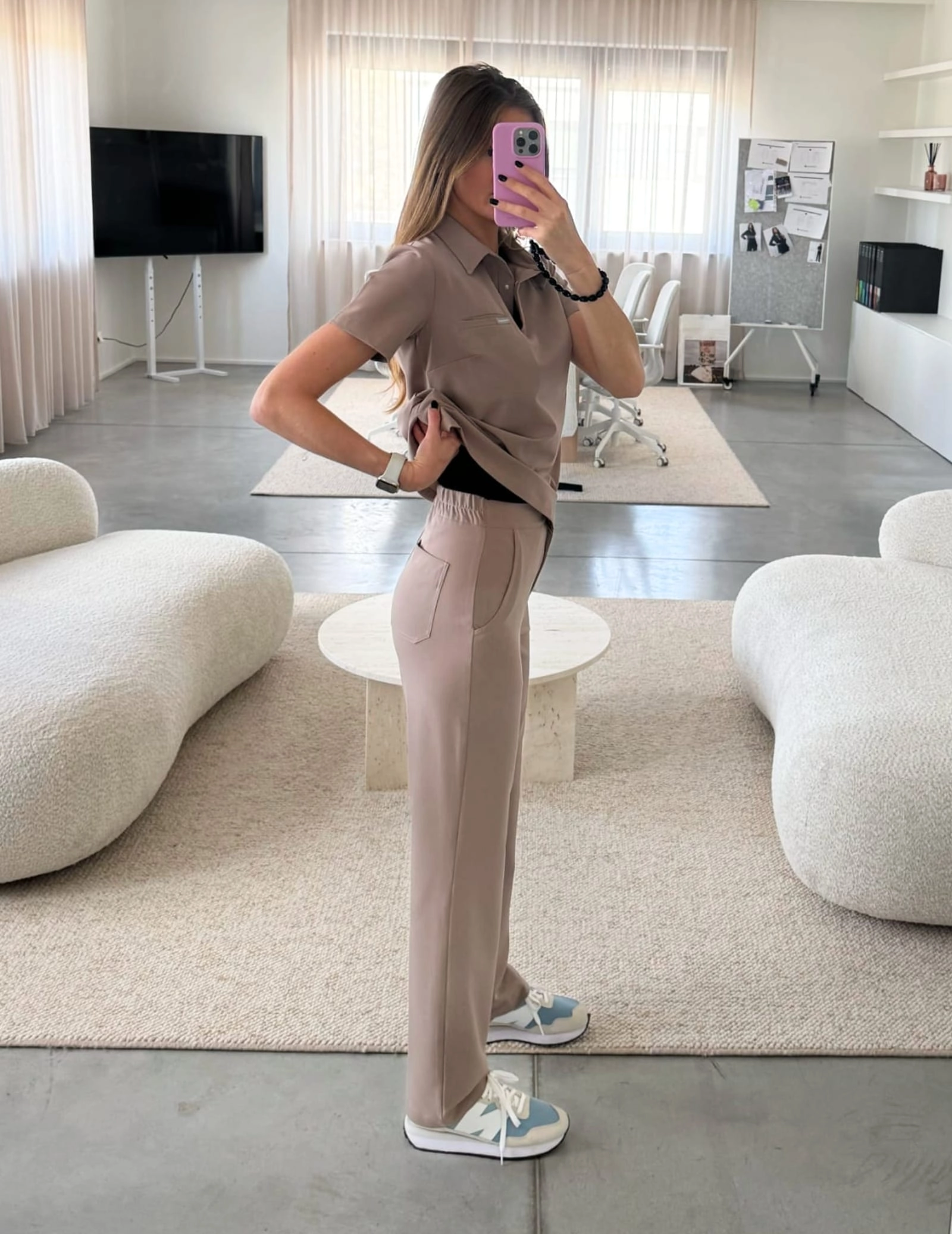 Dámské Lékařské Kalhoty Tiffany - BEIGE