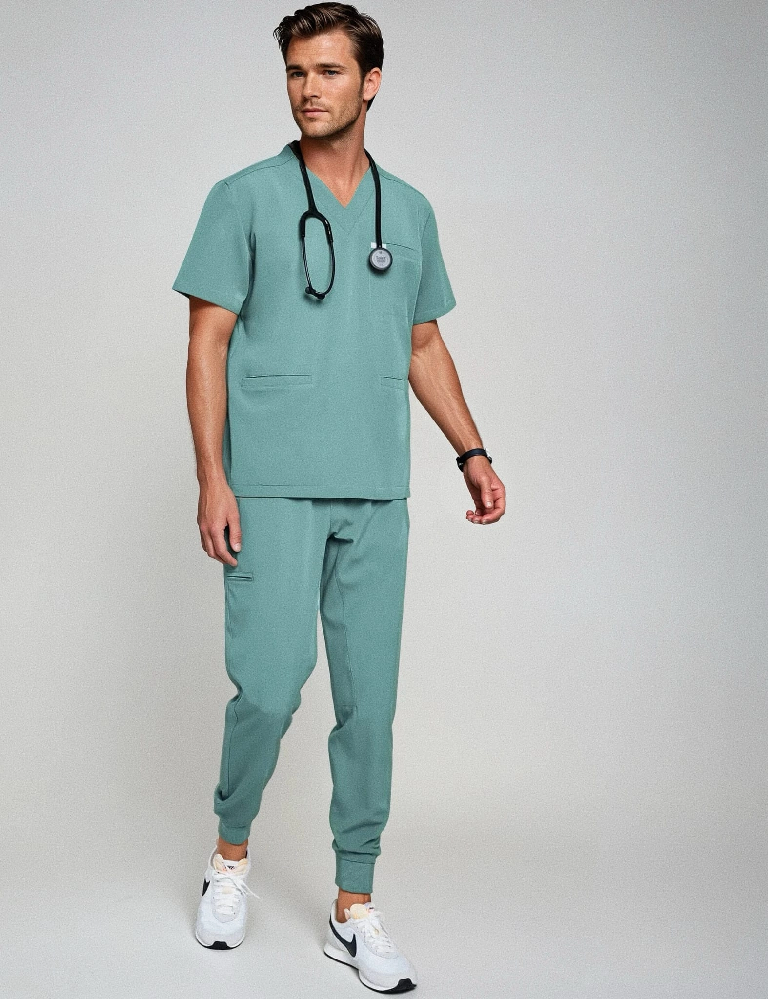 Pánské kalhoty Jogger - DUSTY GREEN