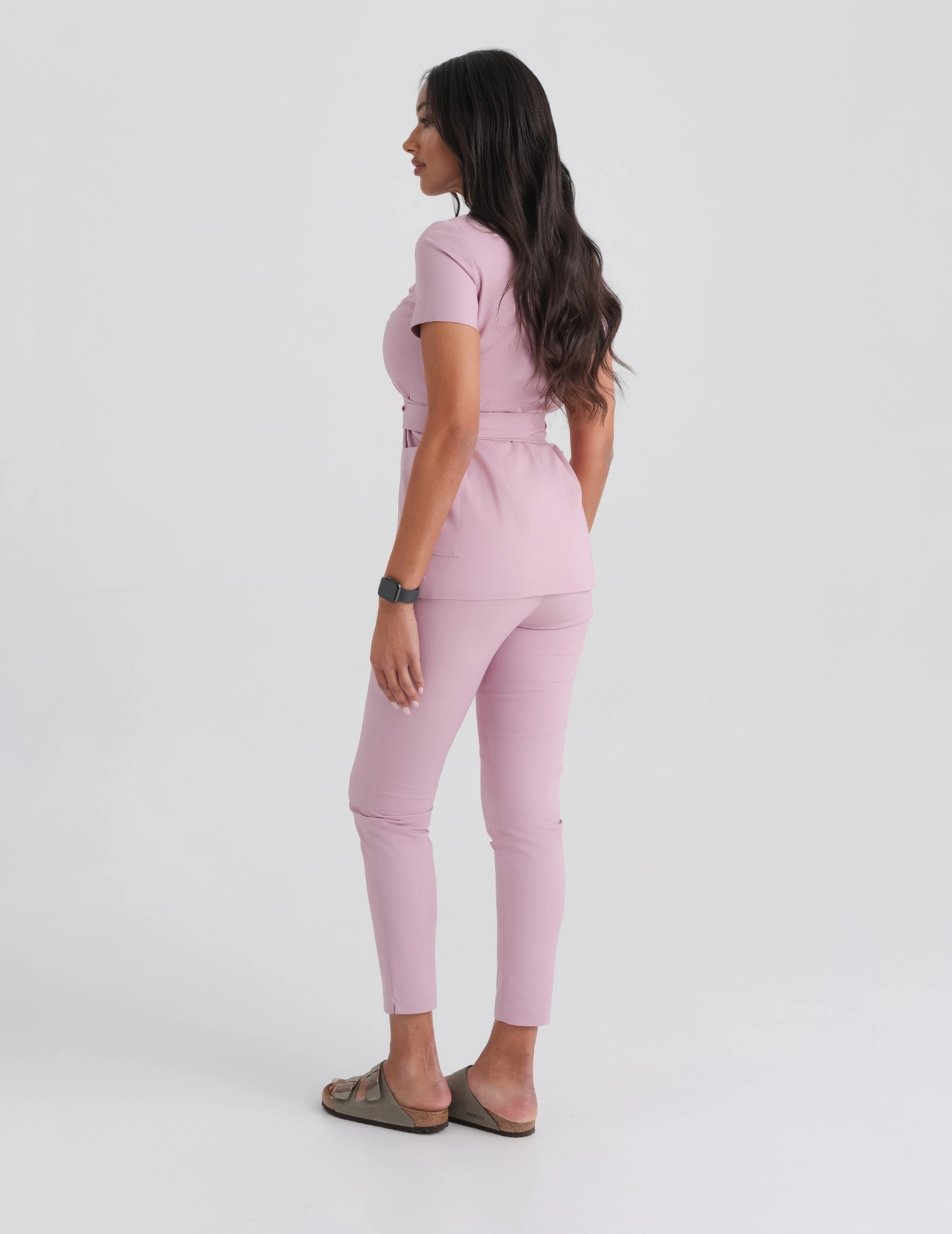 Lékařská Mikina na zavázání Auri - FRENCH PINK