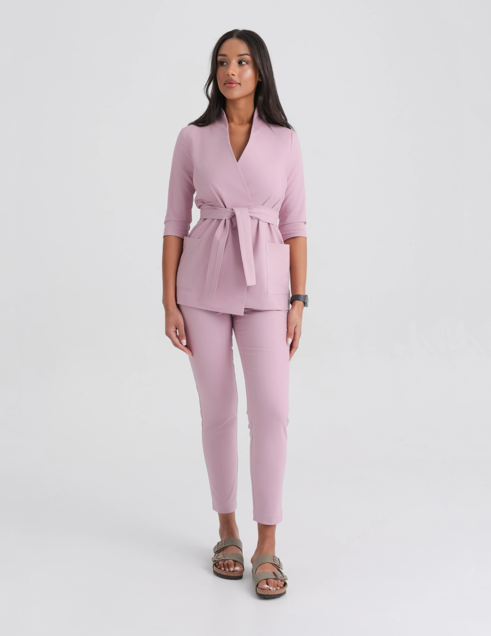 Dámské Lékařské Kalhoty Slim Fit - FRENCH PINK
