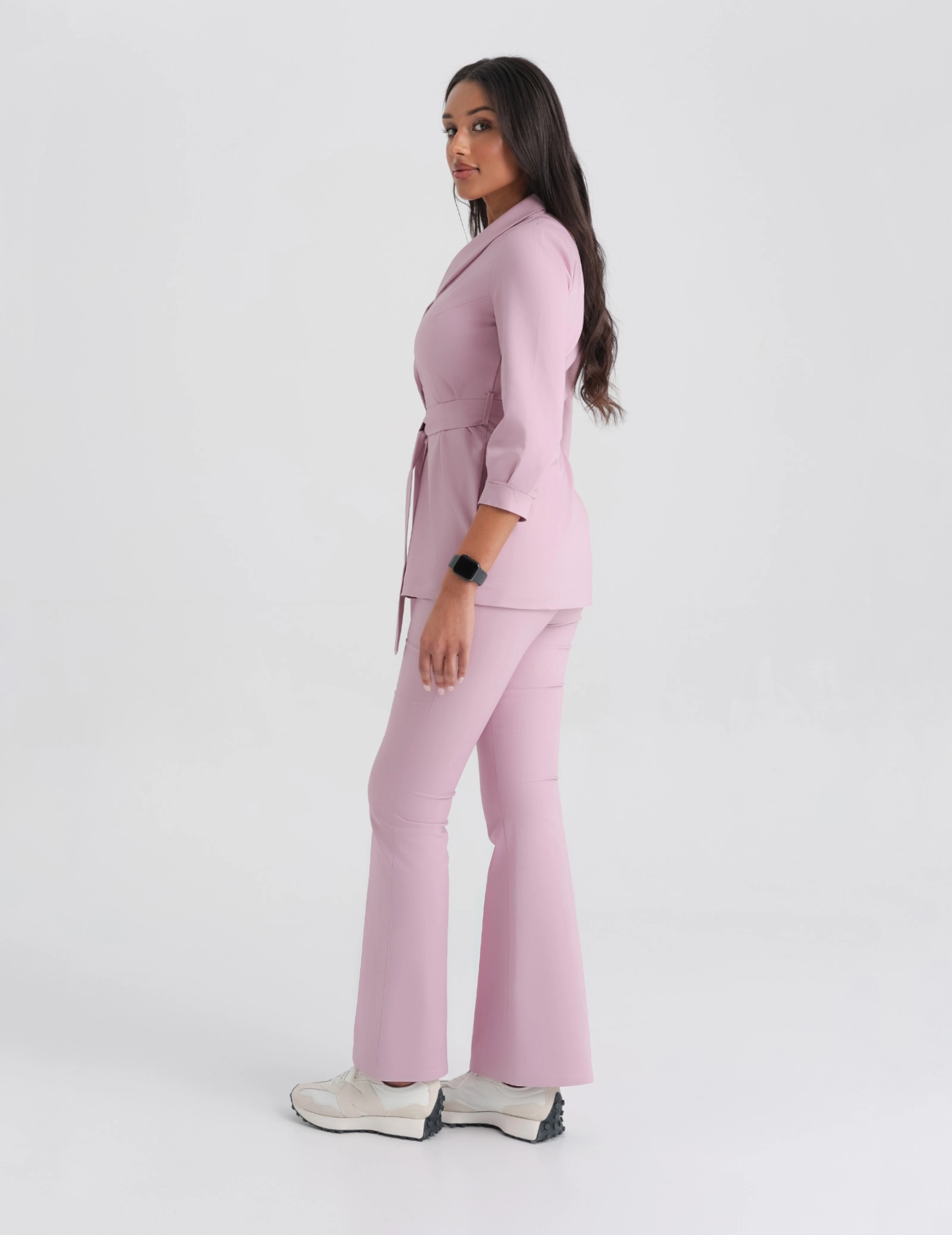 Dámské Lékařské Kalhoty Flare- FRENCH PINK