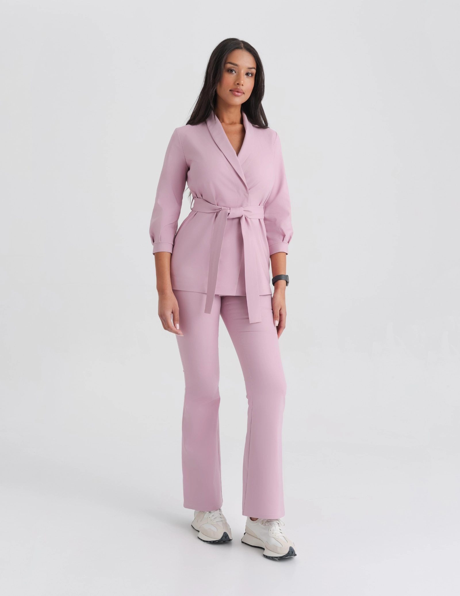 Dámské Lékařské Kalhoty Flare- FRENCH PINK