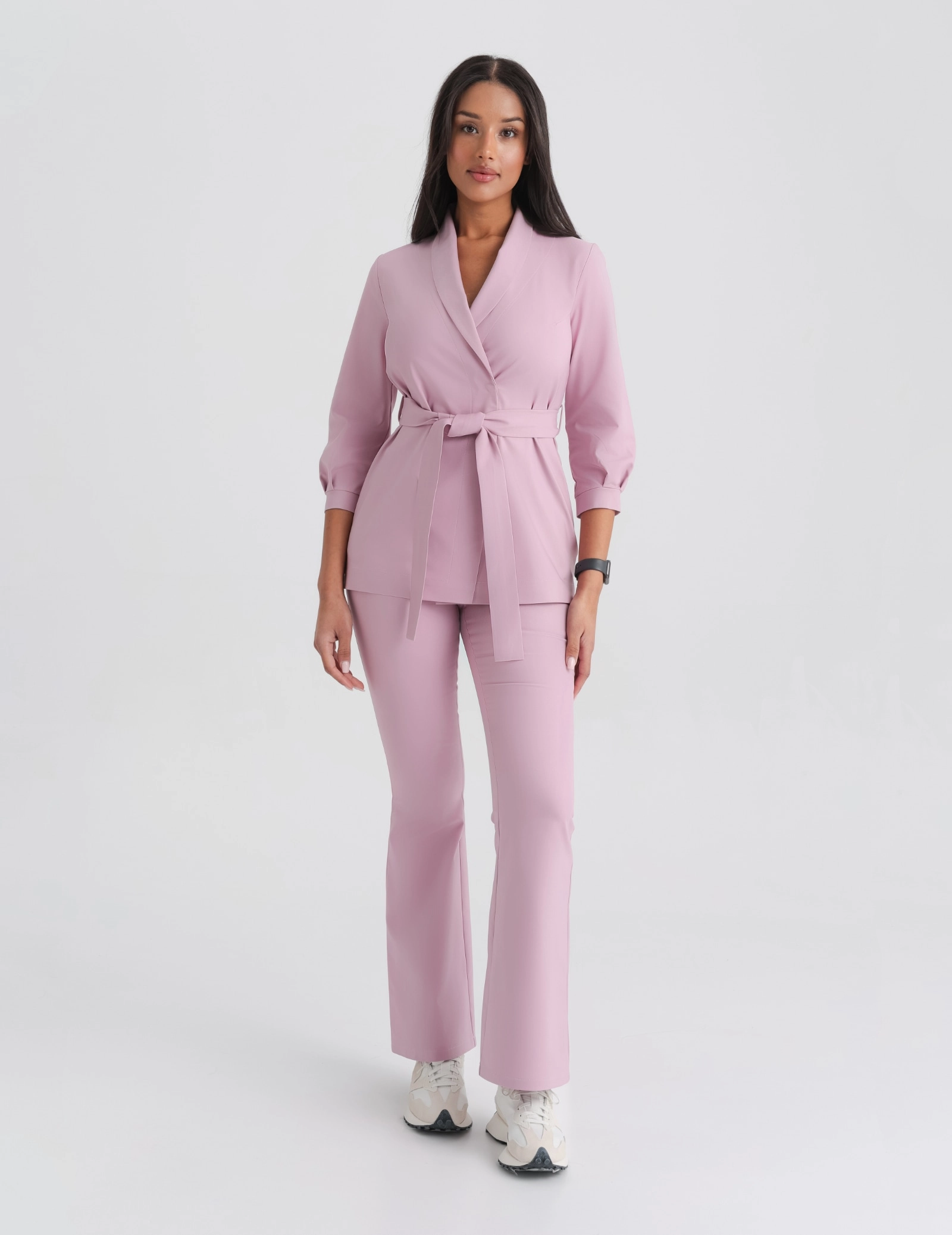 Dámské Lékařské Kalhoty Flare- FRENCH PINK