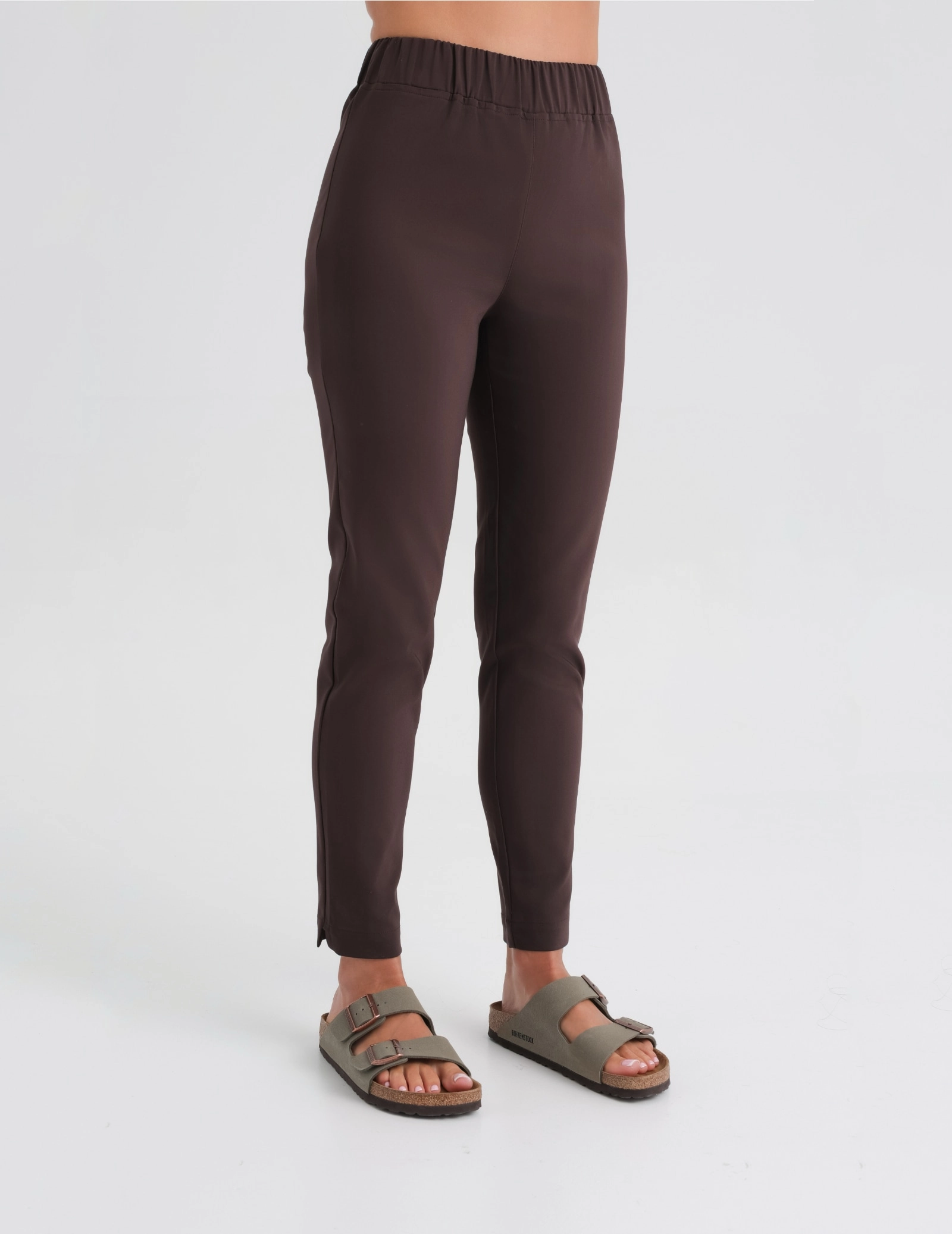 Dámské Lékařské Kalhoty Slim Fit- ESPRESSO