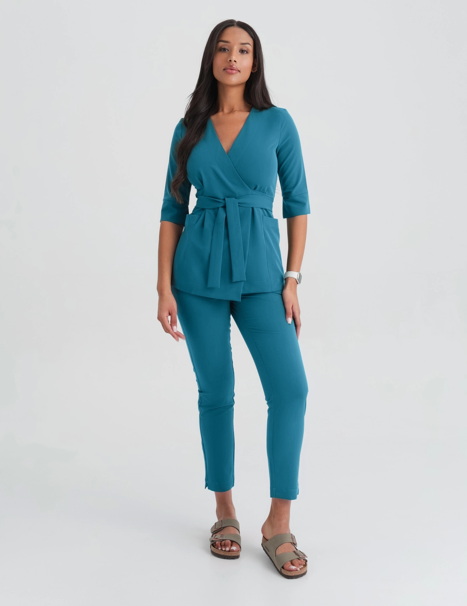 Dámské kalhoty Basic - DUSTY GREEN