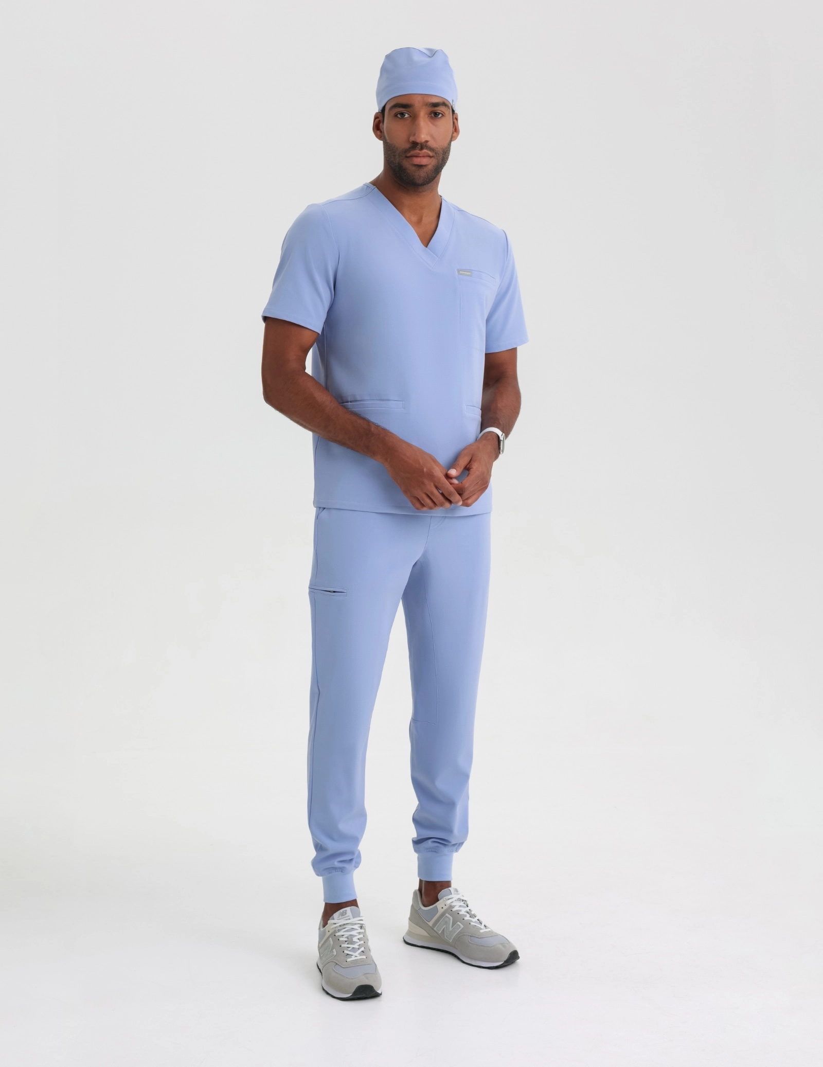 Pánské kalhoty Jogger - CEIL BLUE