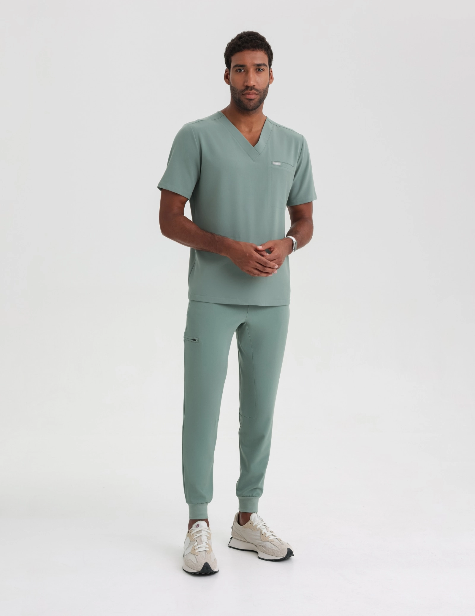 Pánské kalhoty Jogger - DUSTY GREEN