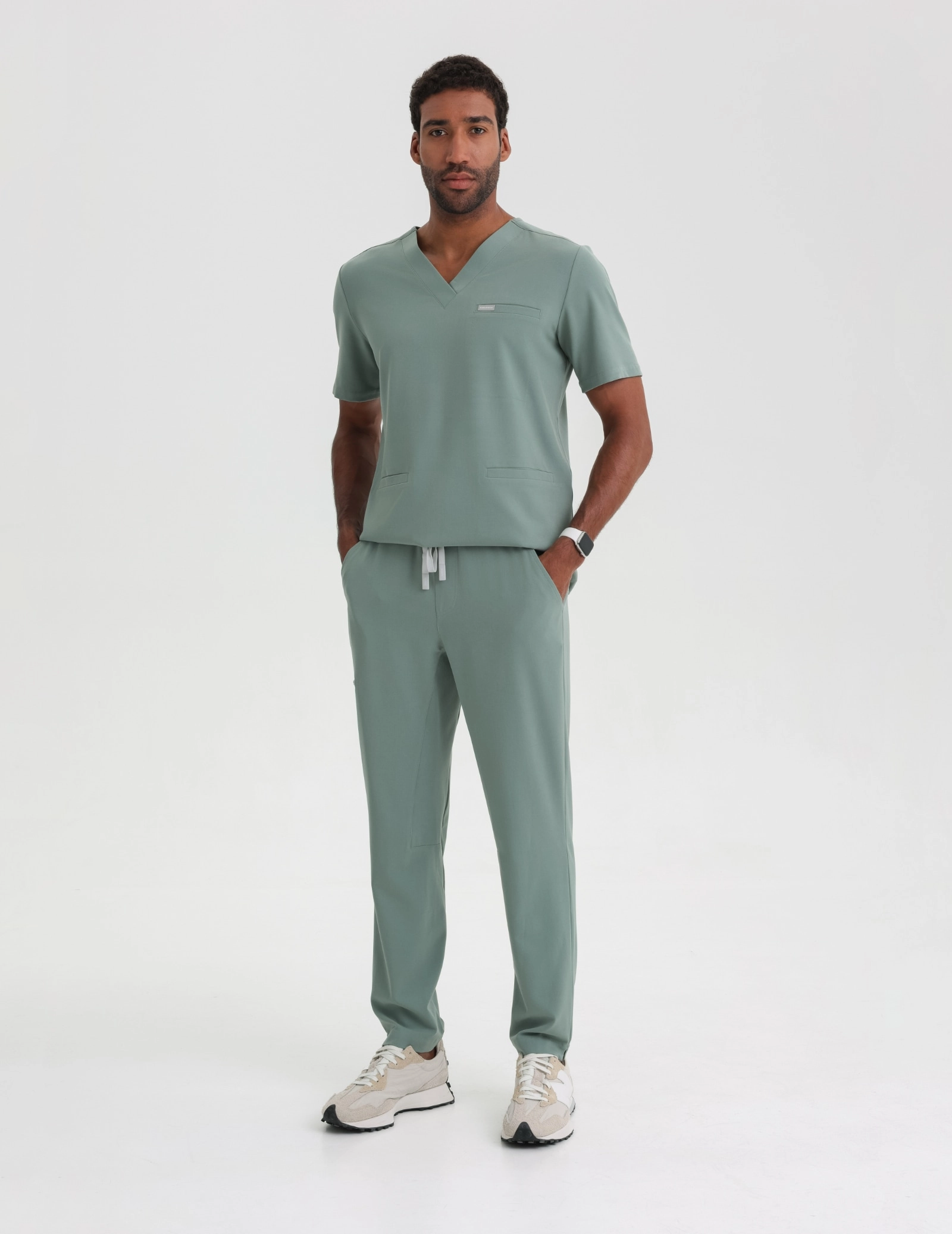Zdravotnická mikina Birbal - DUSTY GREEN