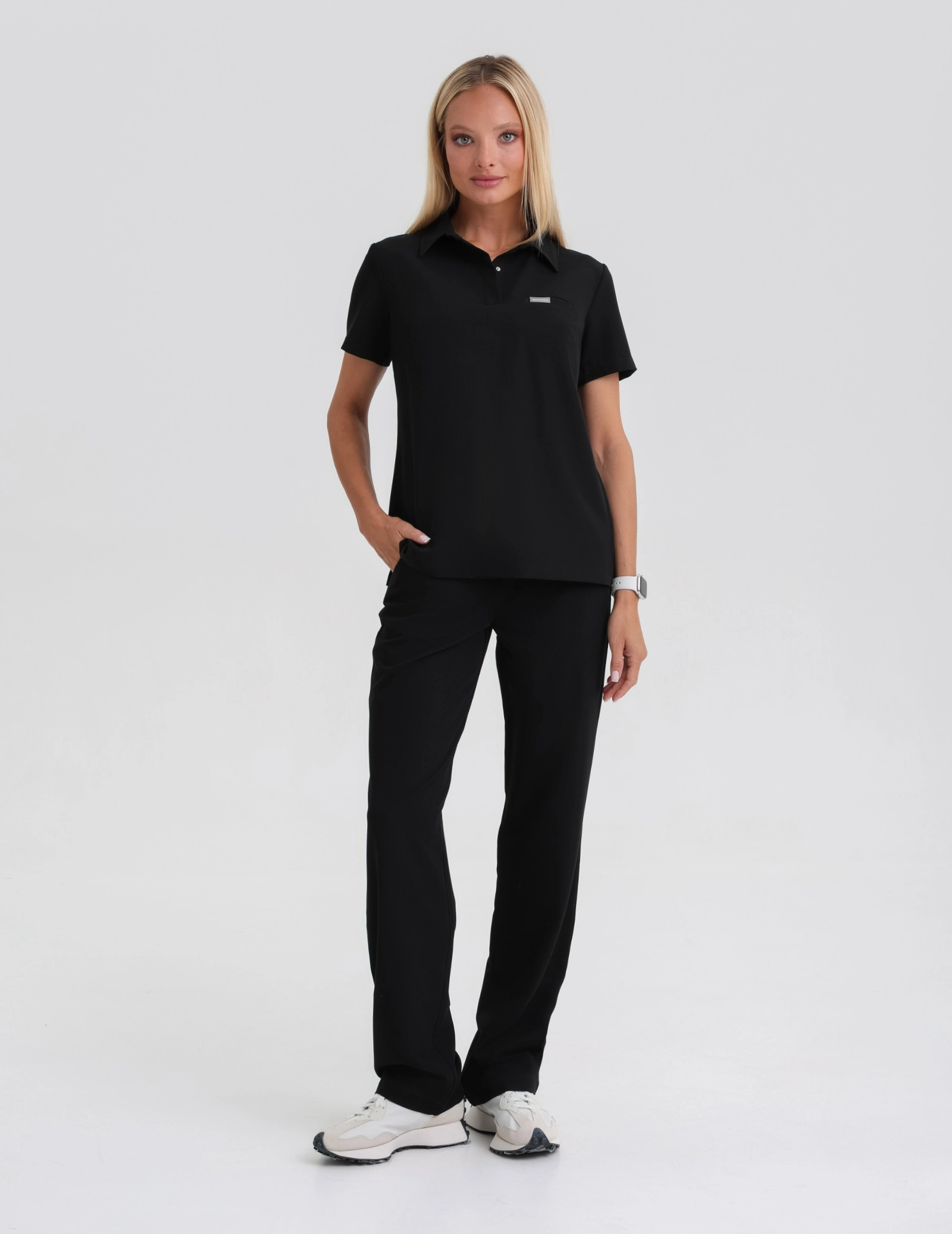 Lékařská Mikina Polo  - BLACK