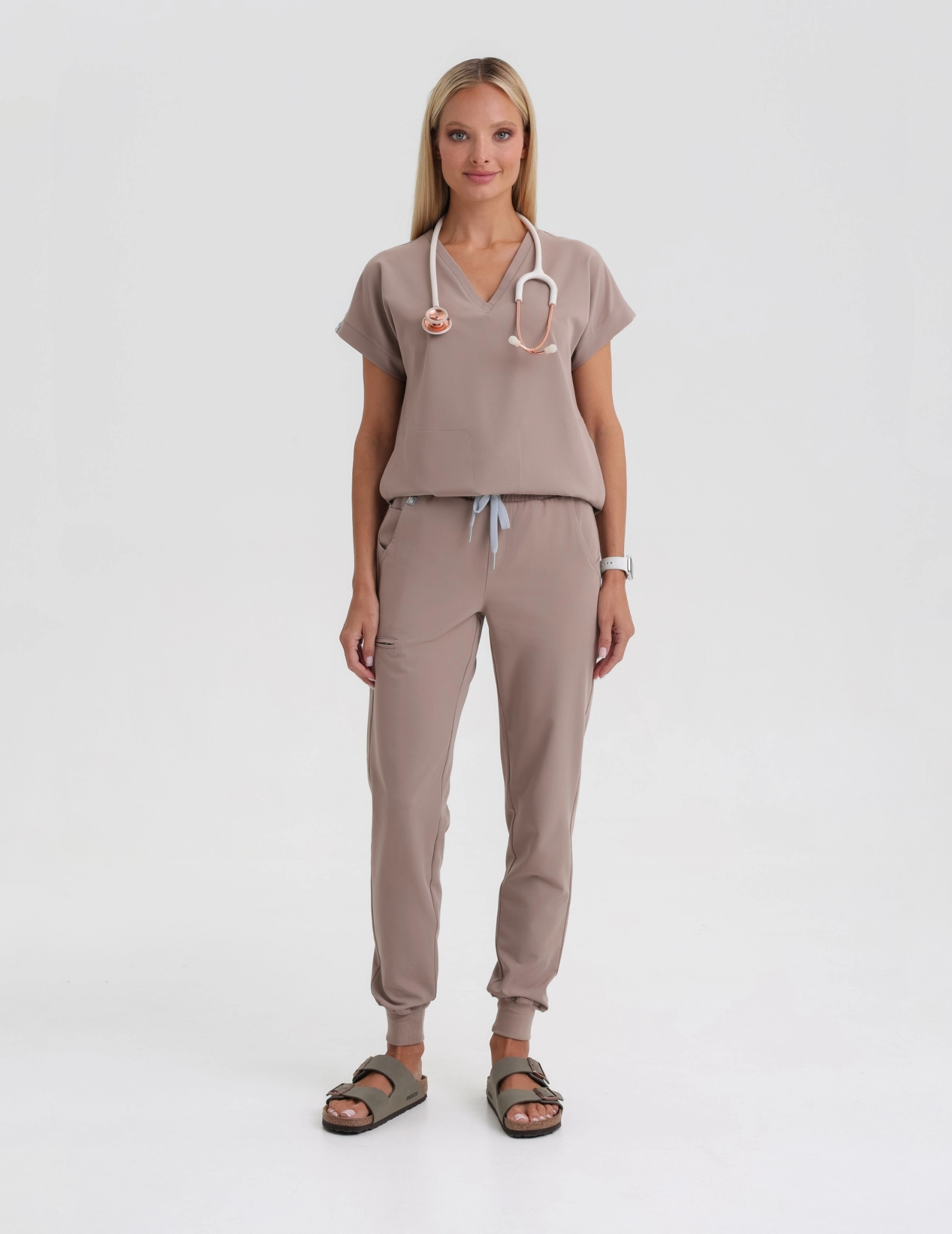 Dámské kalhoty Jogger - BEIGE