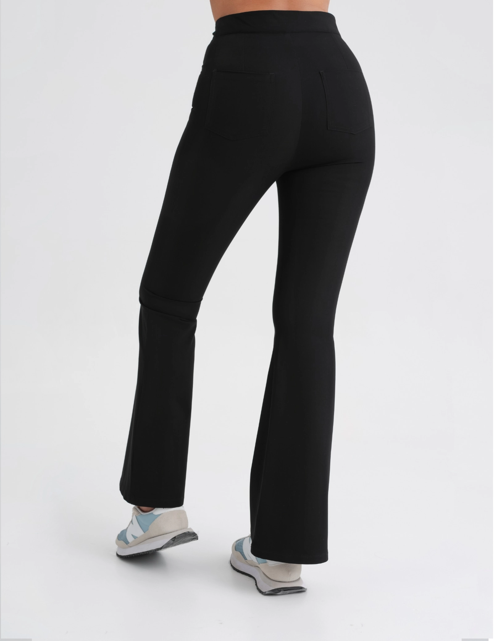 Dámské Lékařské Kalhoty Flare - BLACK