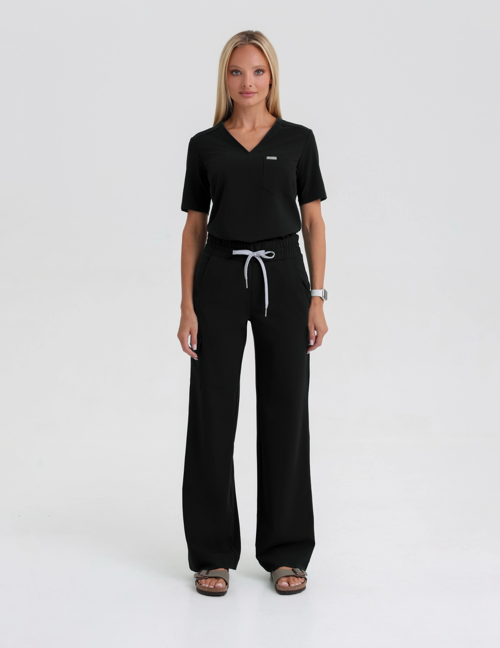 Dámské Lékařské Kalhoty Yoga - BLACK
