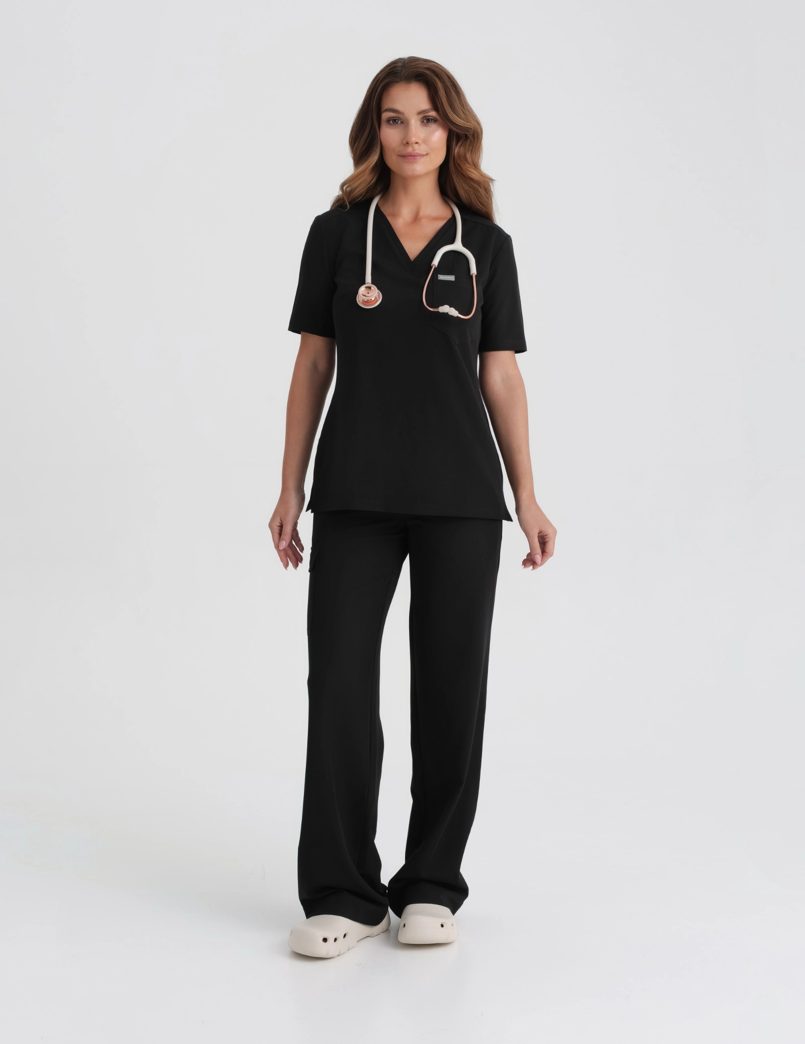 Dámské Lékařské Kalhoty Yoga - BLACK