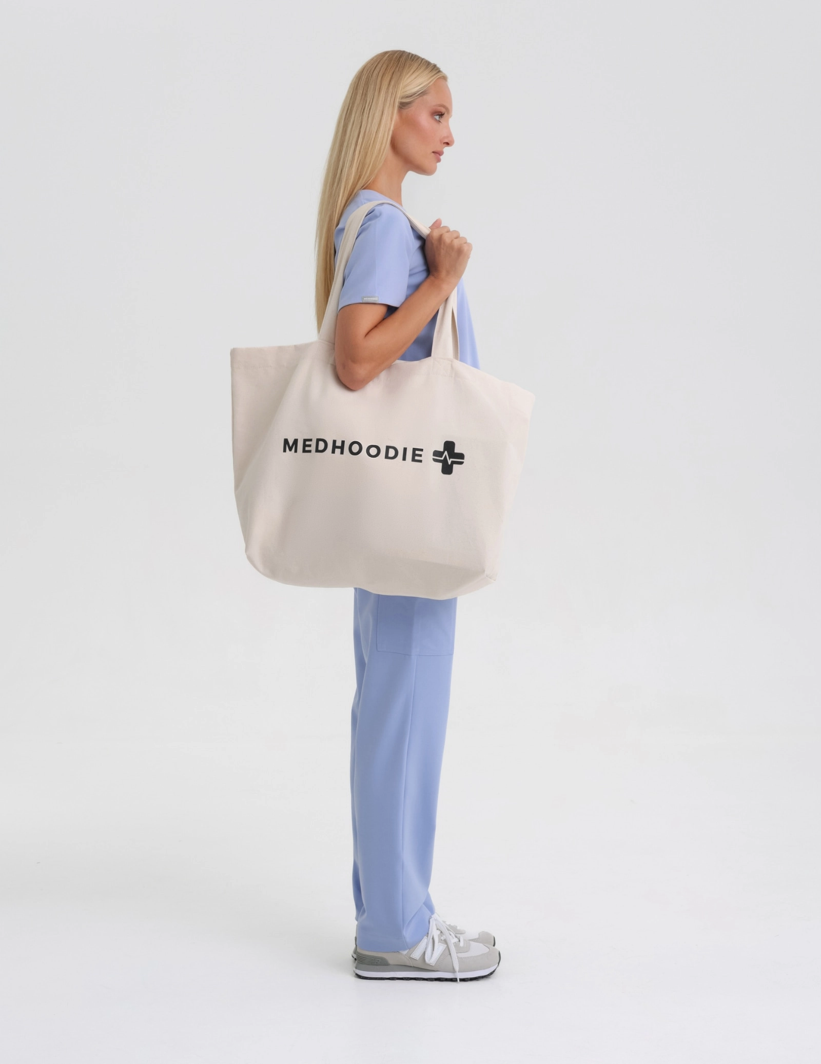 Oversize Taška Shopper "Forget nudes show me your veins"