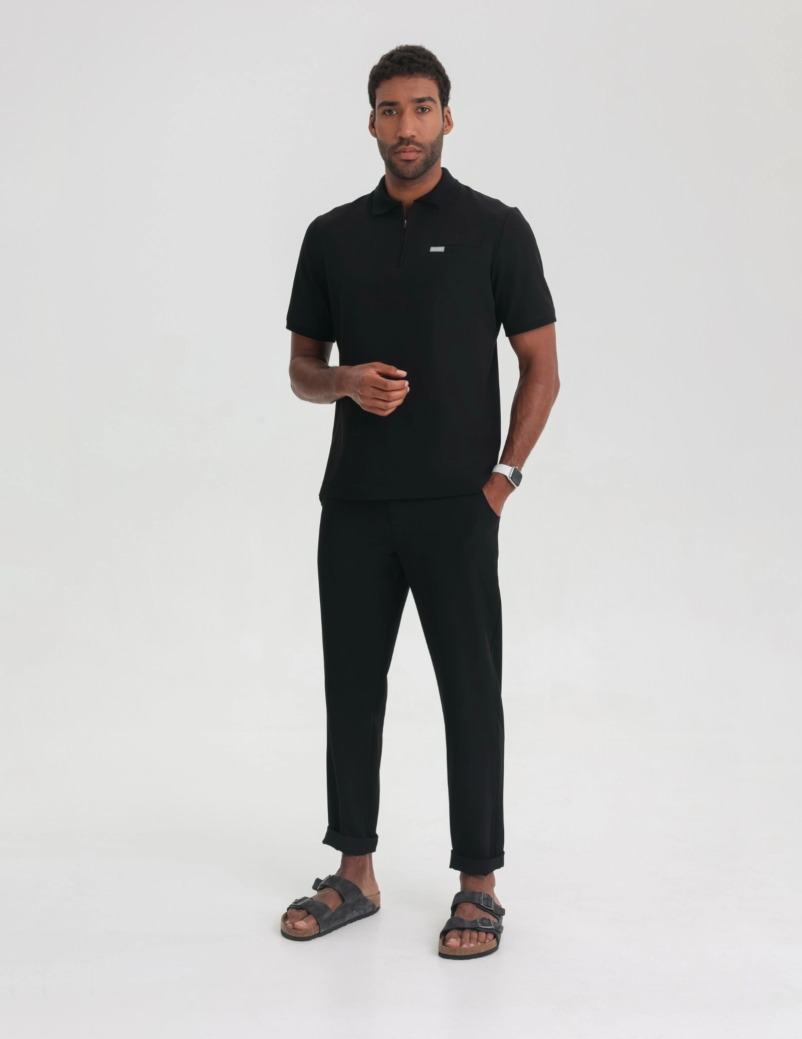 Pánská Lékařská Mikina Polo - BLACK Pánská Lékařská Mikina Polo - BLACK