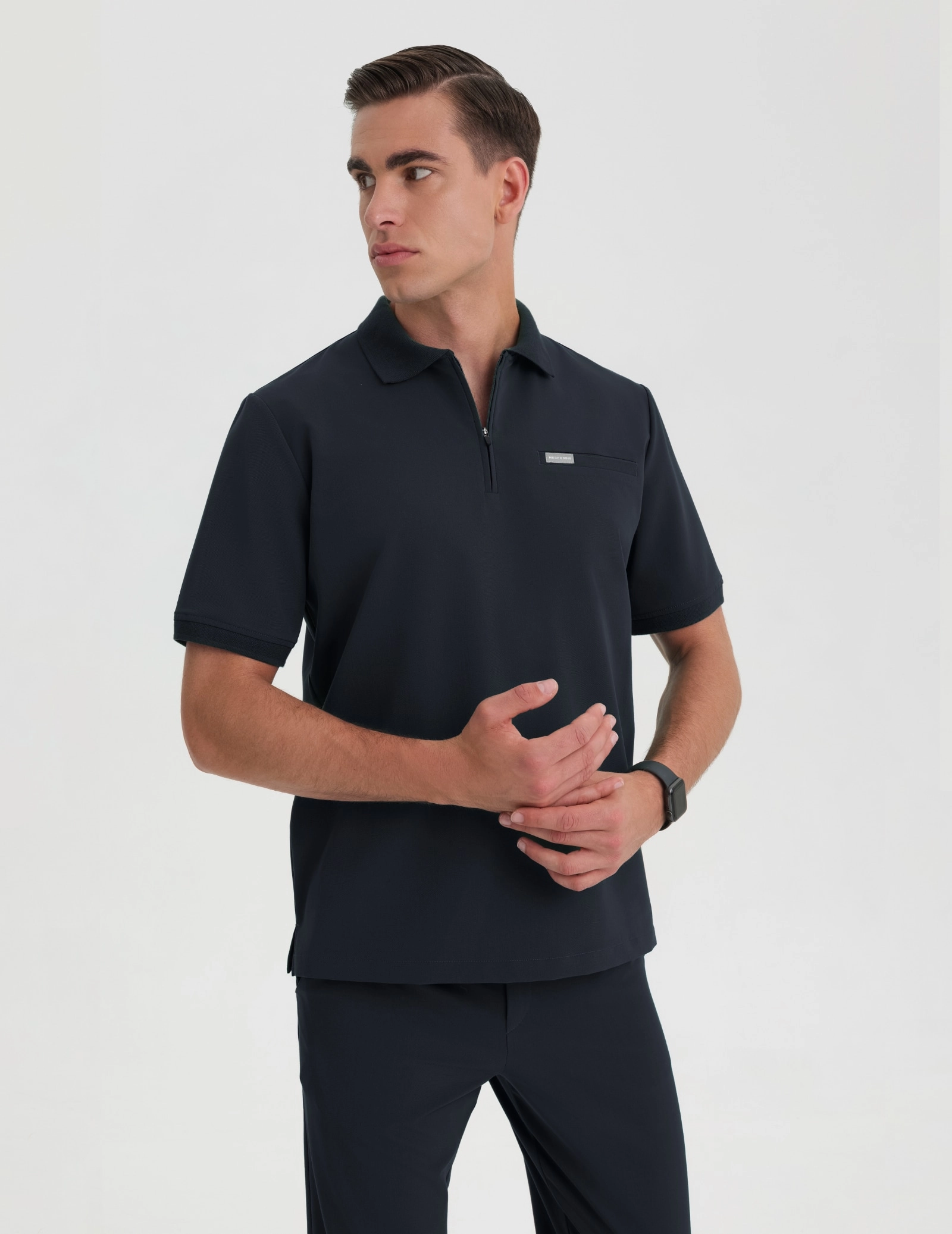 Pánská Lékařská Mikina Polo - MIDNIGHT BLUE Pánská Lékařská Mikina Polo - MIDNIGHT BLUE