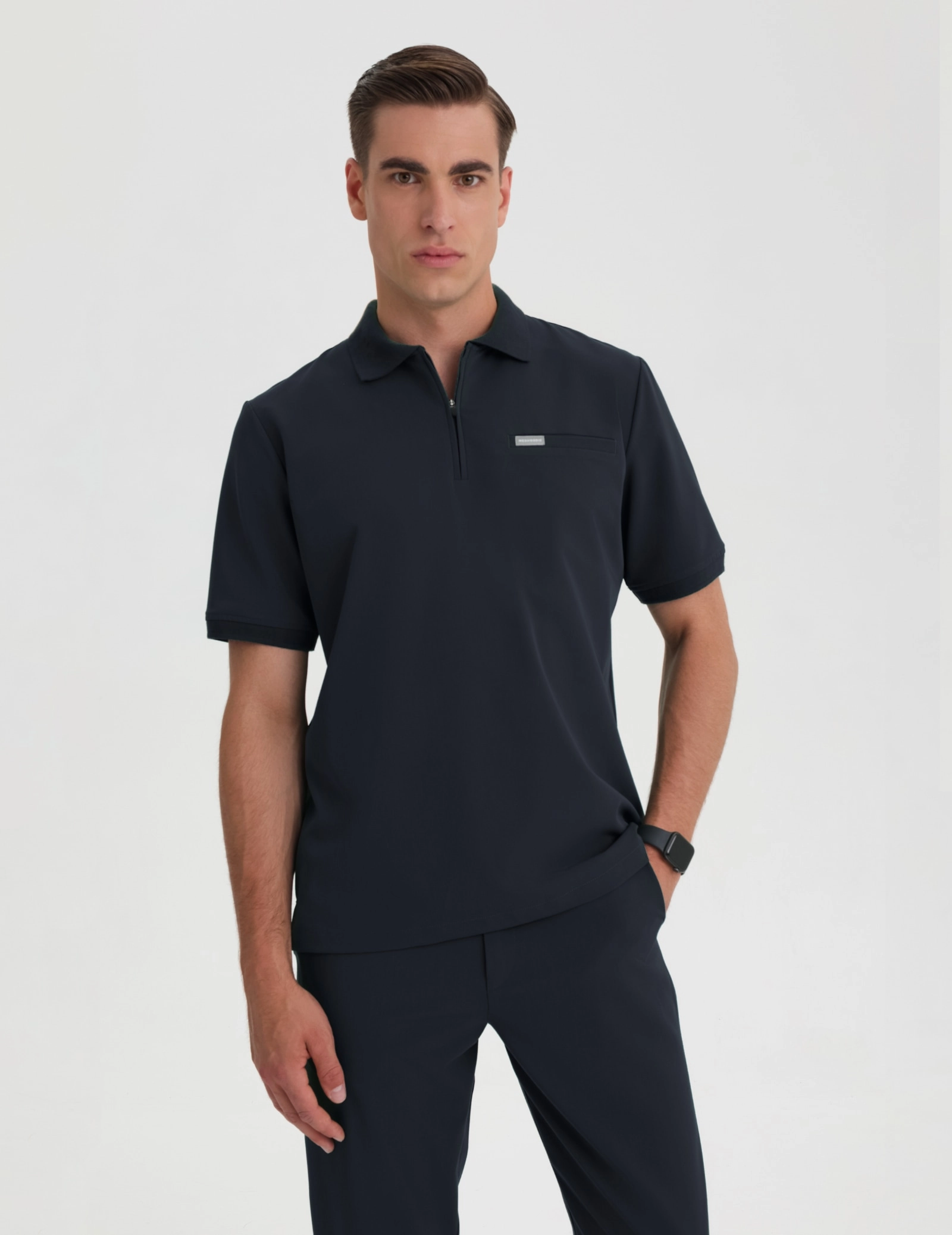 Pánská Lékařská Mikina Polo - MIDNIGHT BLUE Pánská Lékařská Mikina Polo - MIDNIGHT BLUE