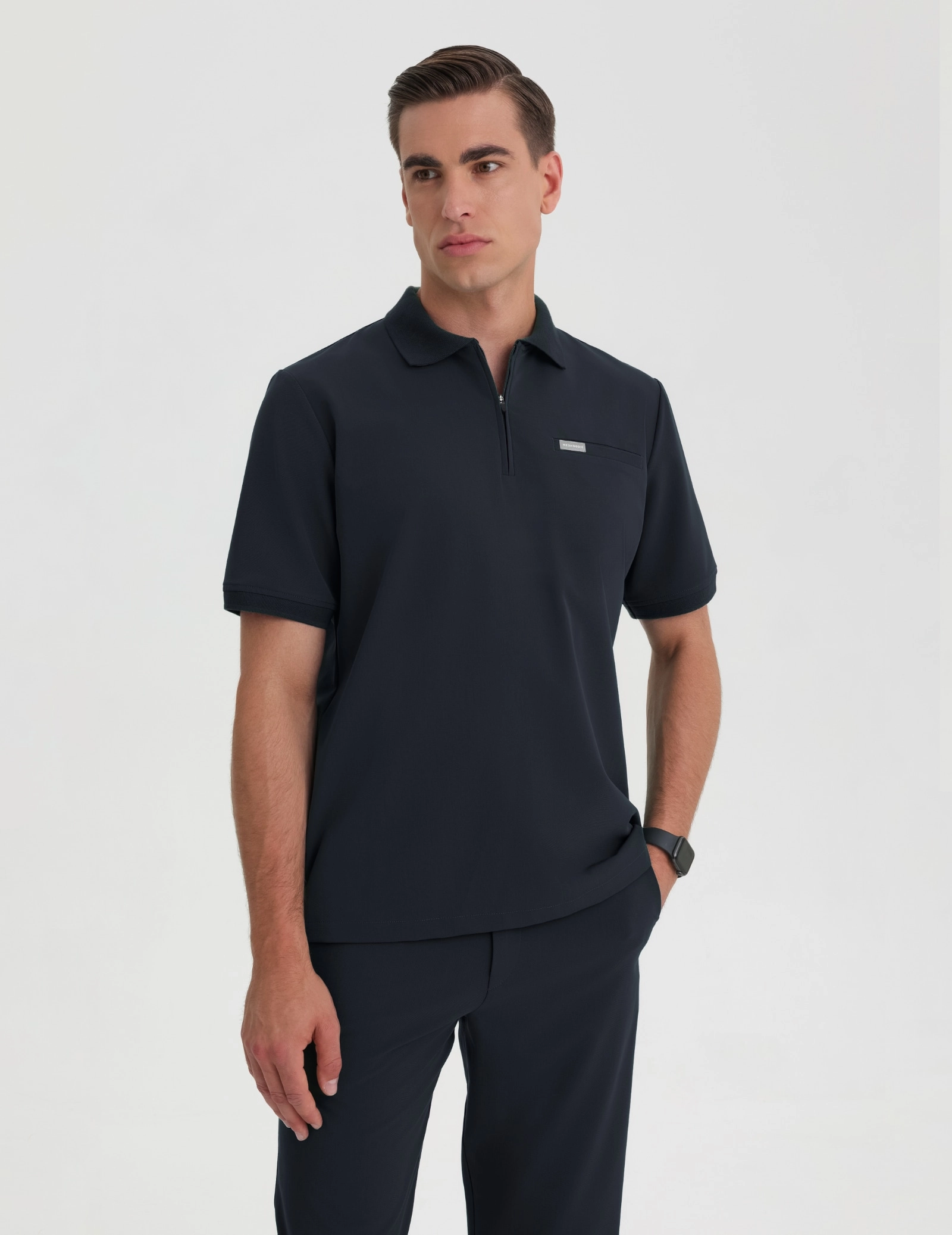 Pánská Lékařská Mikina Polo - MIDNIGHT BLUE Pánská Lékařská Mikina Polo - MIDNIGHT BLUE