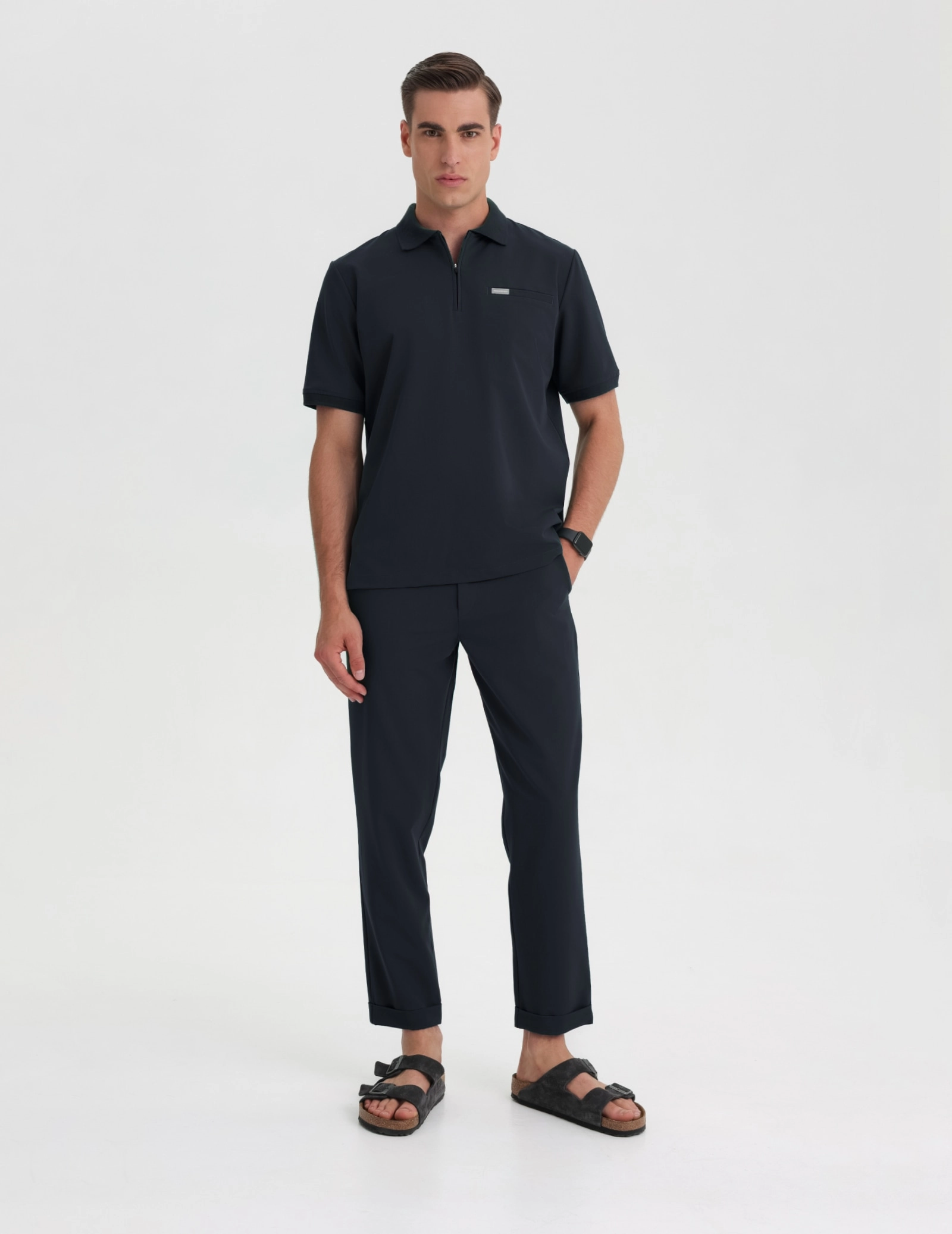 Pánská Lékařská Mikina Polo - MIDNIGHT BLUE Pánská Lékařská Mikina Polo - MIDNIGHT BLUE
